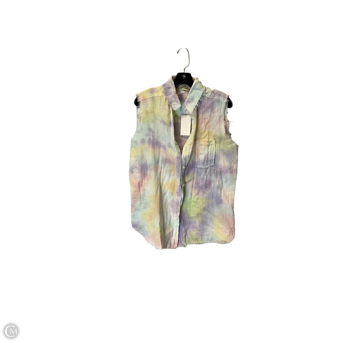 Top Sleeveless By Clothes Mentor In Tie Dye Print, Size: S