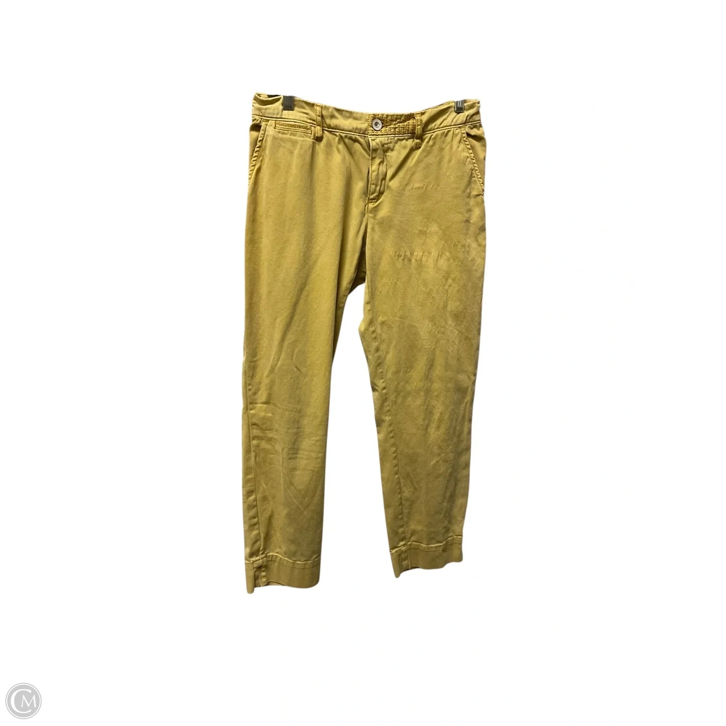 Pants Cropped By Pilcro In Yellow, Size: 4