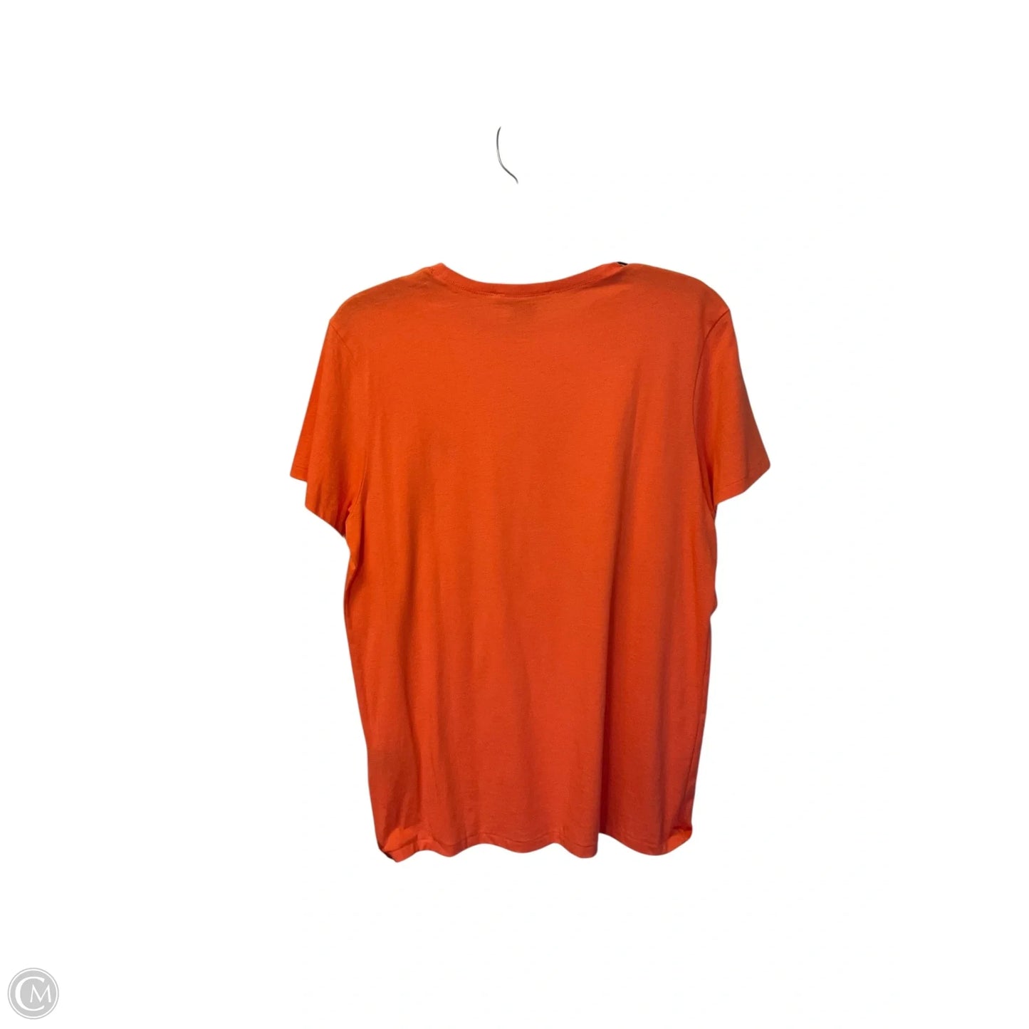 Top Short Sleeve By Ralph Lauren Collection In Orange, Size: Xl