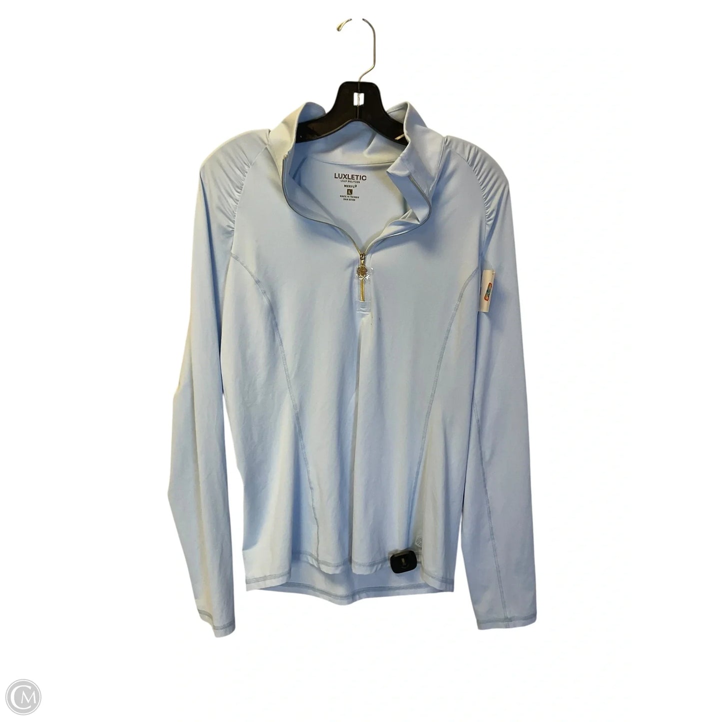 Top Long Sleeve Designer By Lilly Pulitzer In Blue, Size: L