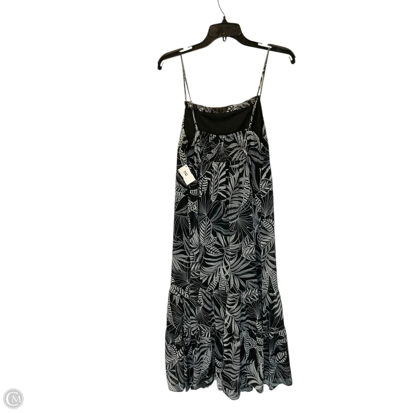 Dress Casual Midi By Banana Republic In Black & White, Size: M
