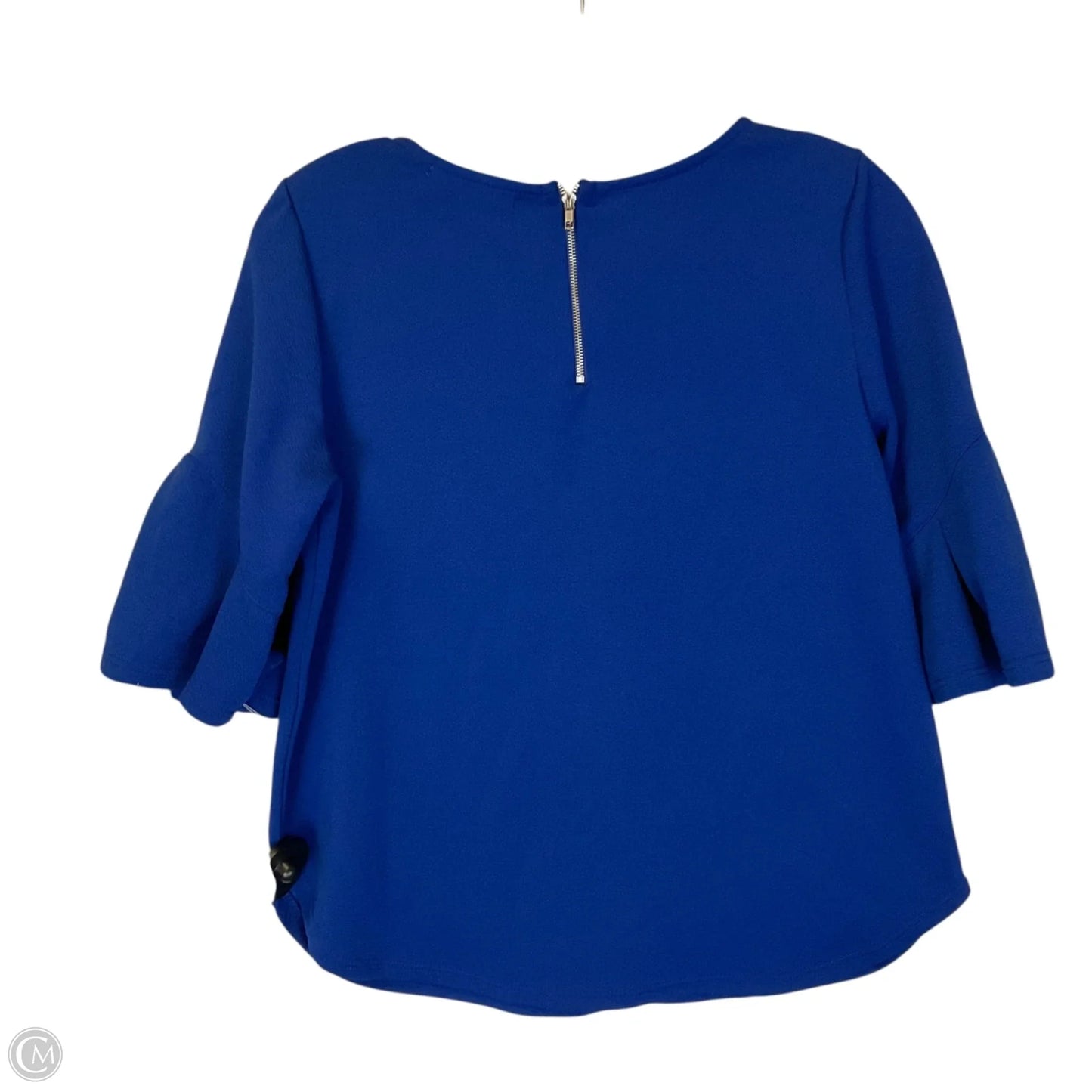 Top Short Sleeve By Green Envelope In Blue, Size: S