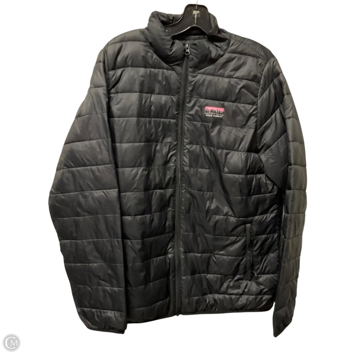 Jacket Puffer & Quilted By Simply Southern In Black, Size: 2x