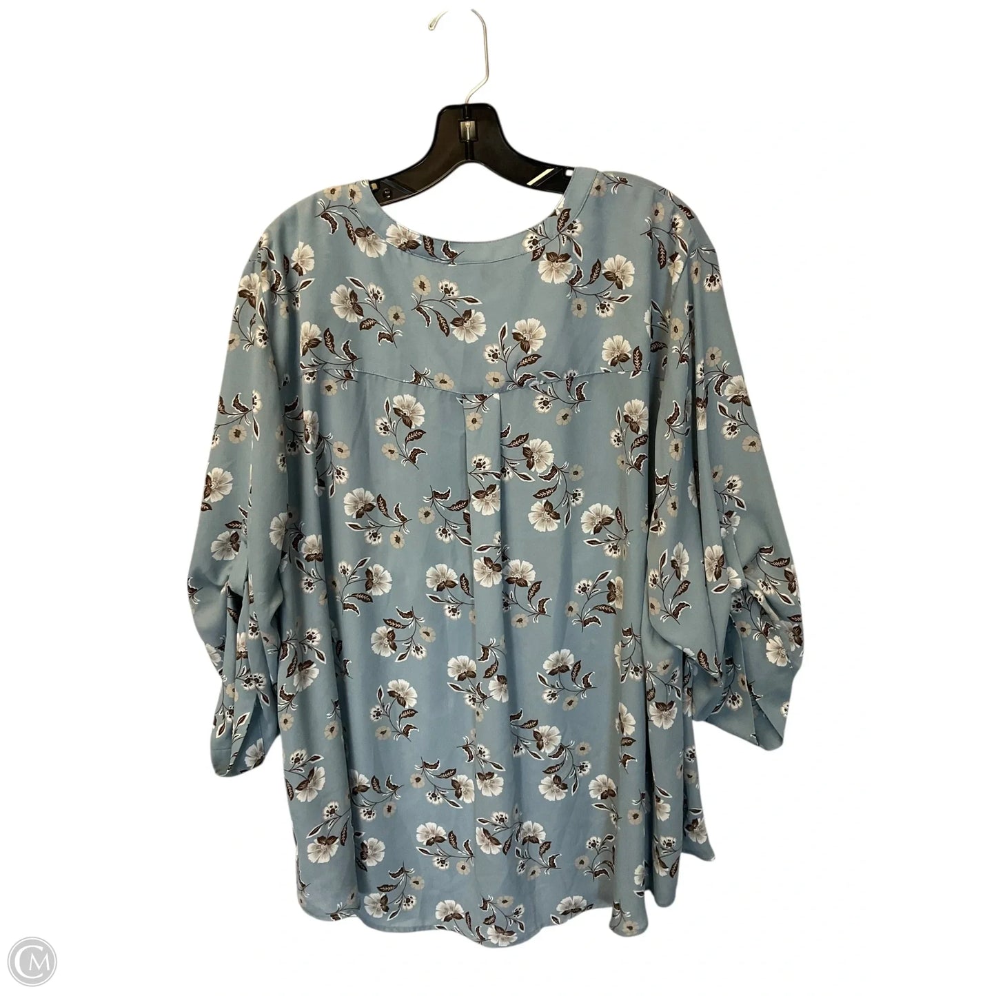 Top Long Sleeve By Torrid In Blue, Size: 4x