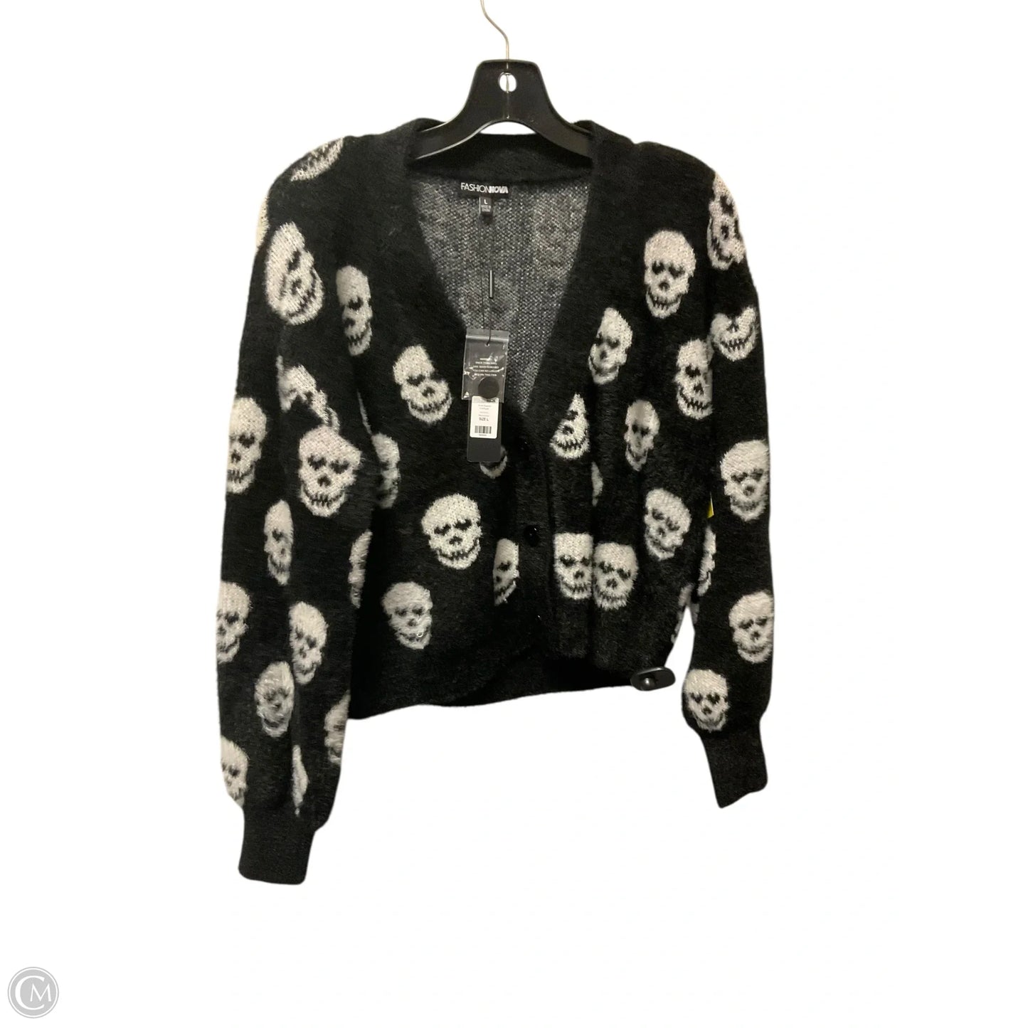 Cardigan By Fashion Nova In Black, Size: L