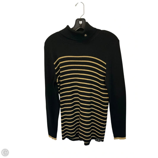 Top Long Sleeve By Lauren By Ralph Lauren In Striped Pattern, Size: 1x