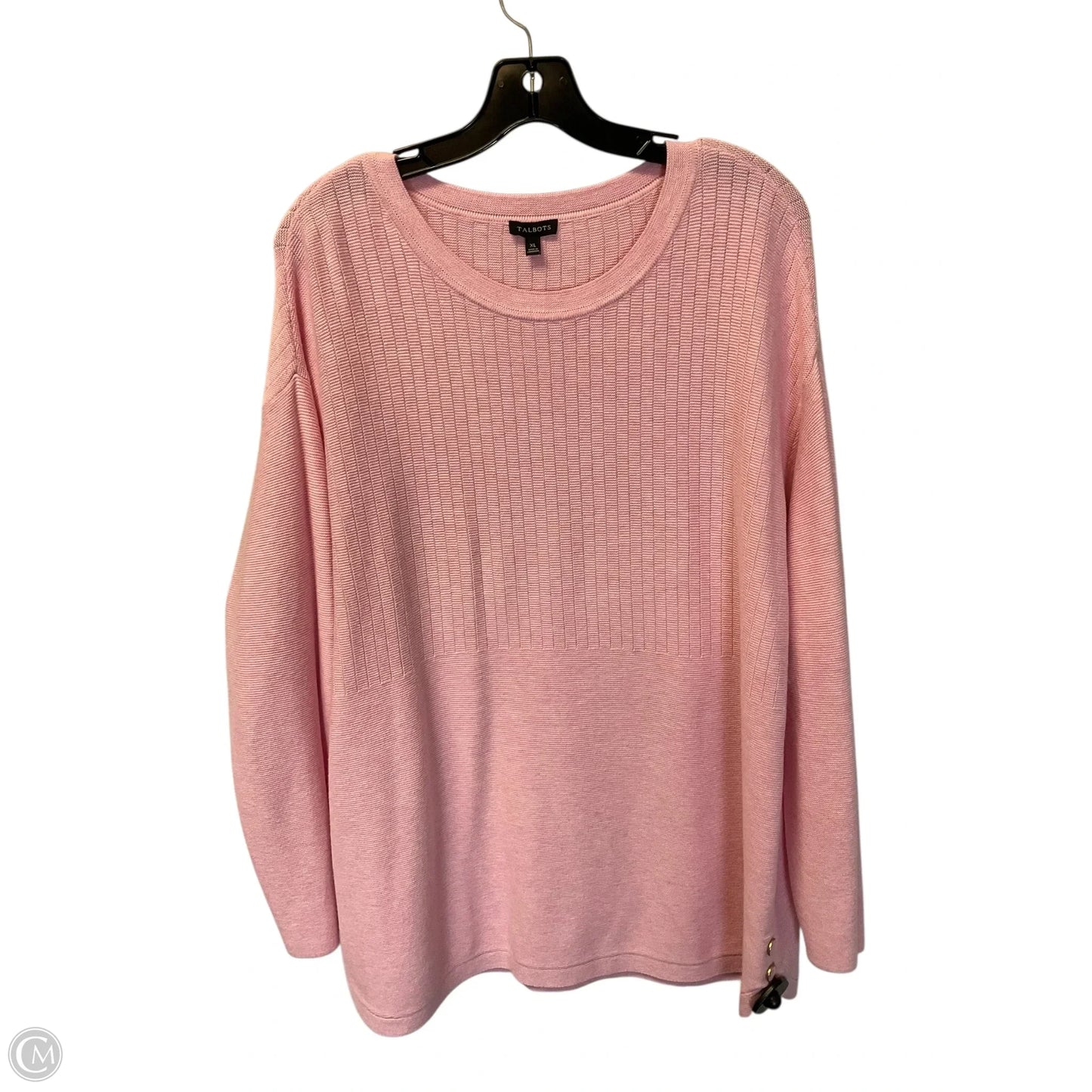 Top Long Sleeve By Talbots In Pink, Size: Xl