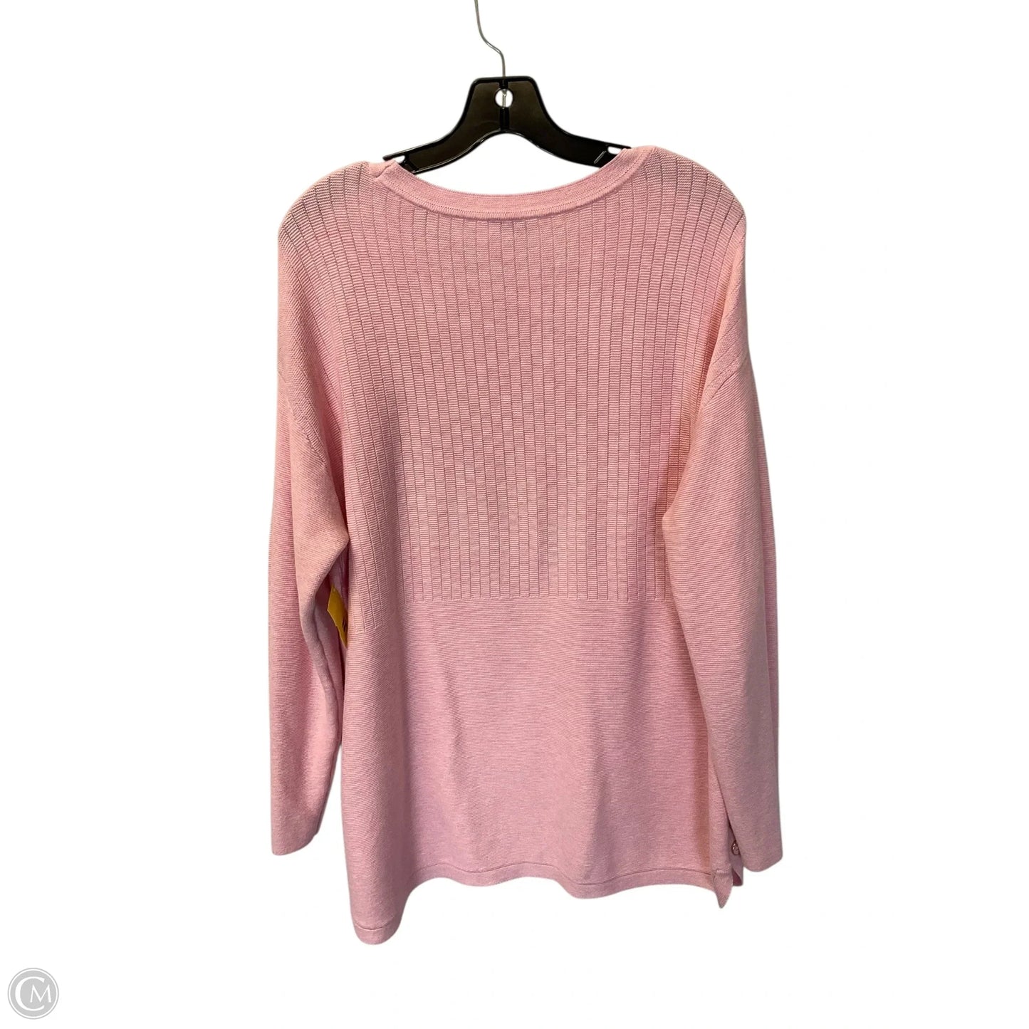 Top Long Sleeve By Talbots In Pink, Size: Xl