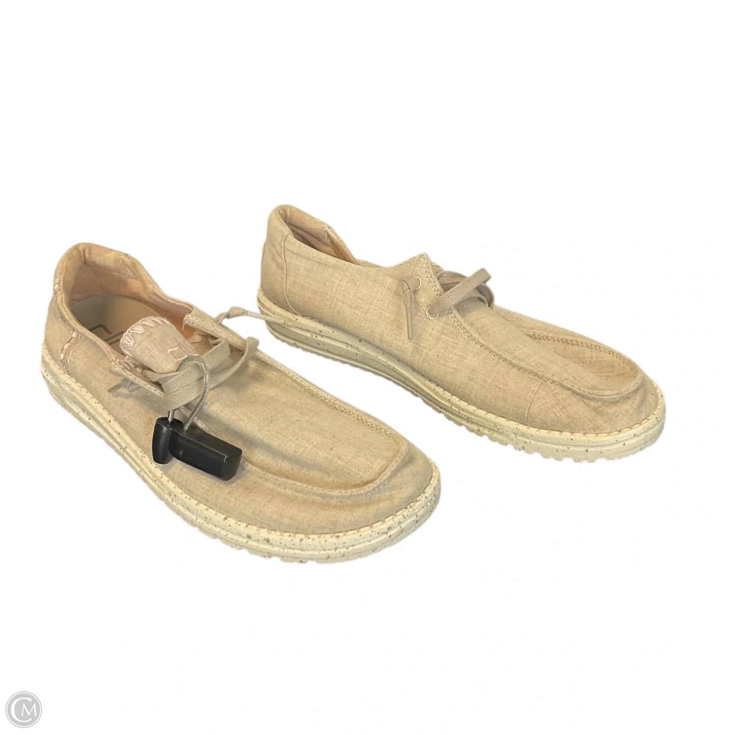Shoes Flats By Hey Dude In Cream, Size: 8