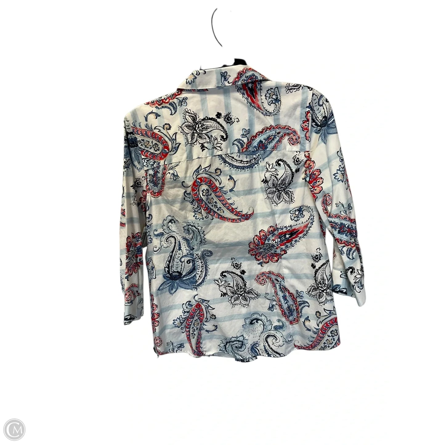 Top Long Sleeve By Chicos In Multi-colored, Size: S