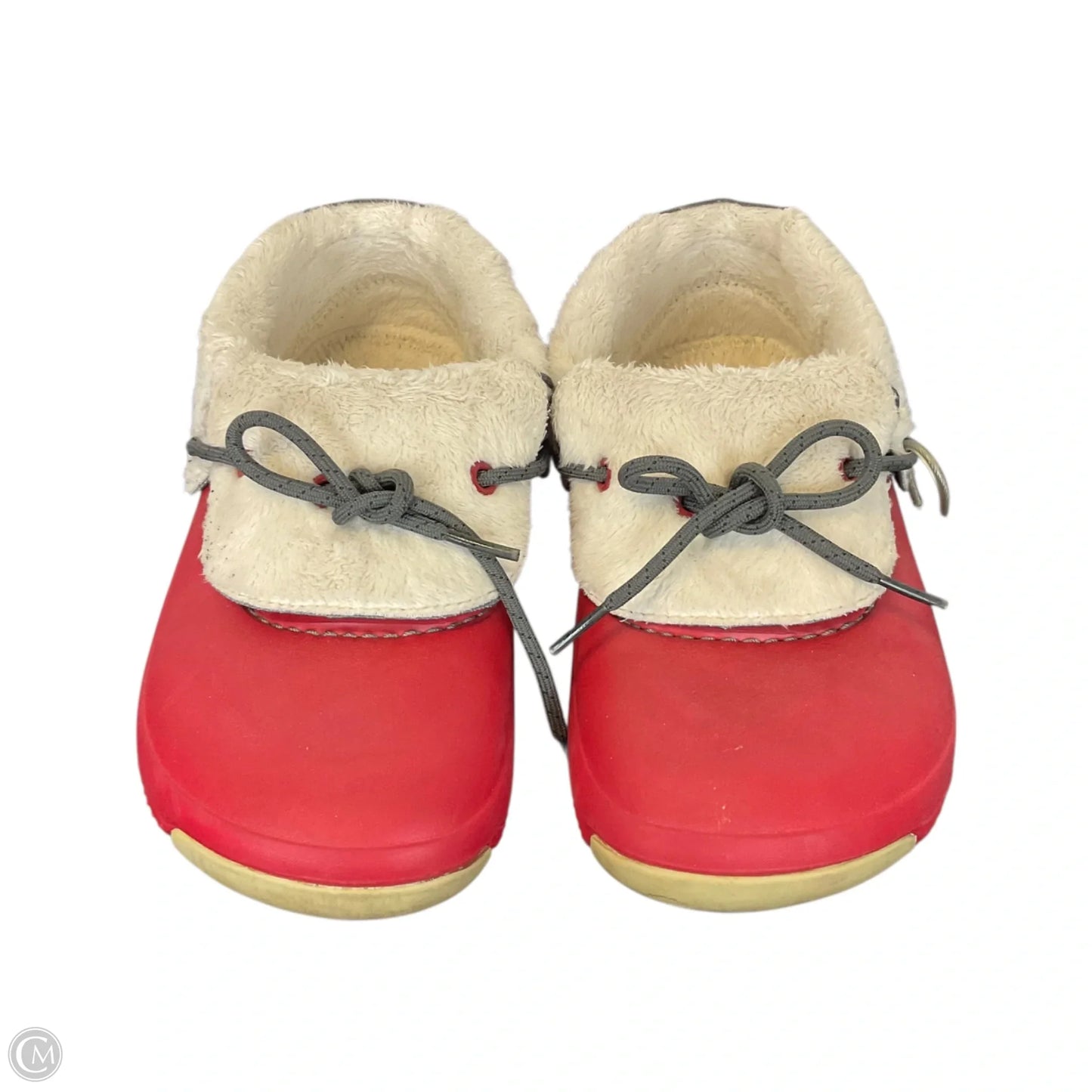 Shoes Flats By Crocs In Red, Size: 6