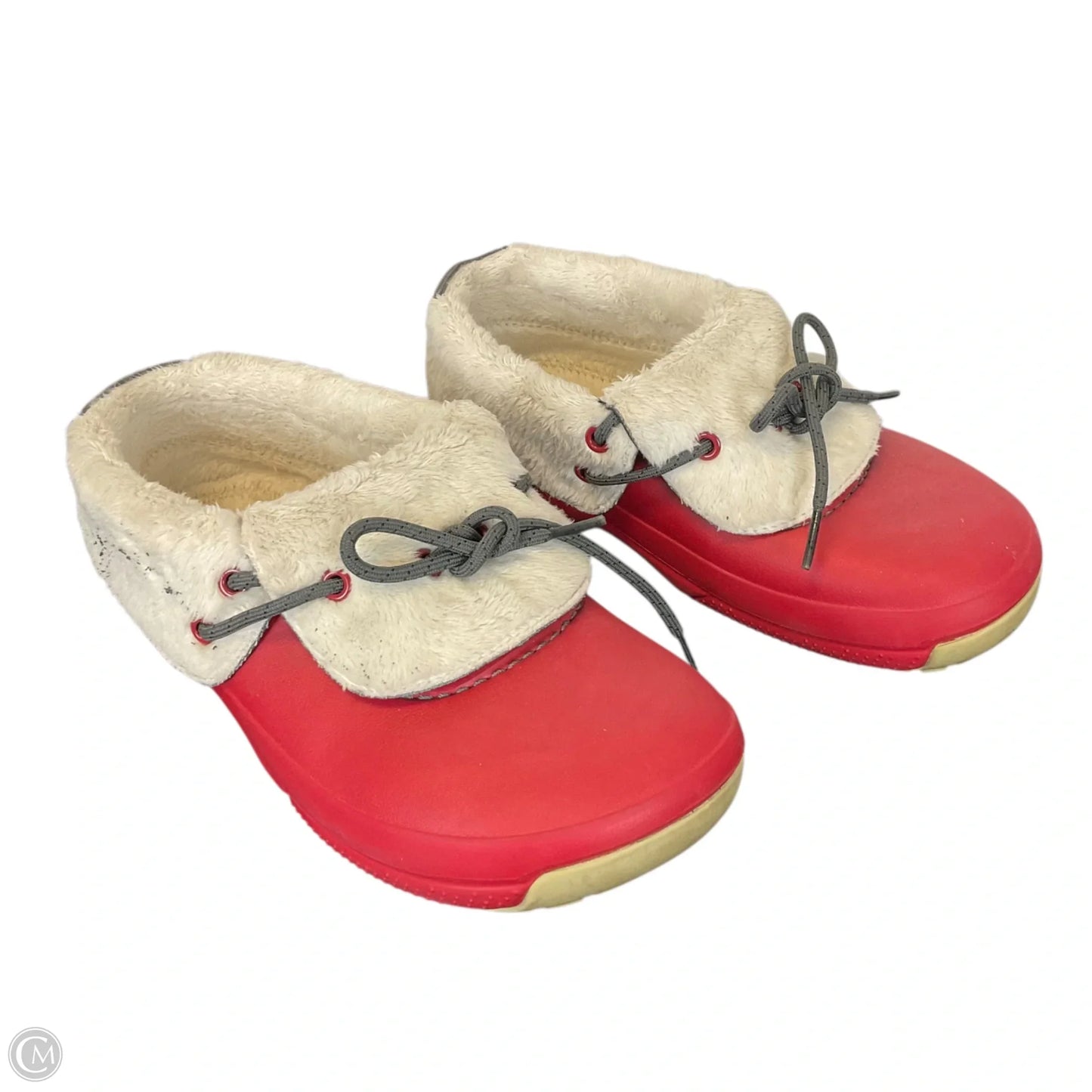 Shoes Flats By Crocs In Red, Size: 6