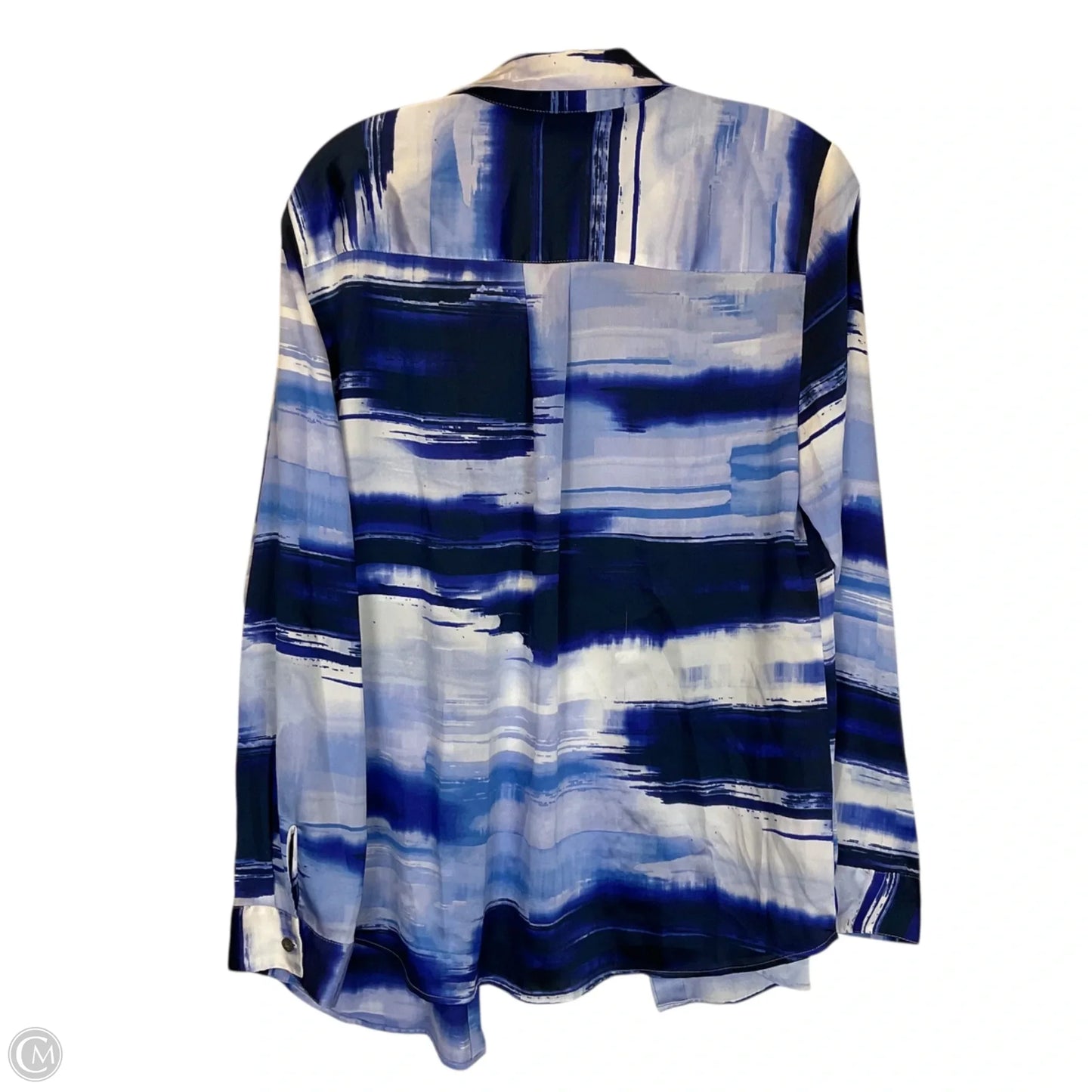 Top Long Sleeve By Chicos In Blue, Size: S