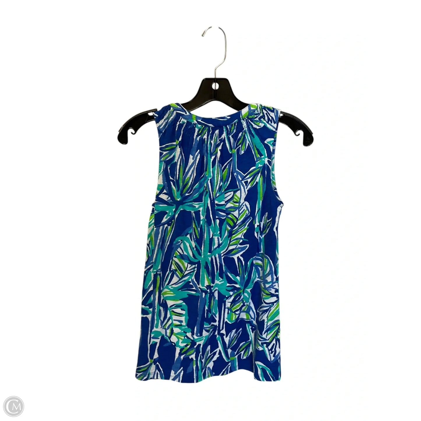 Top Sleeveless Designer By Lilly Pulitzer In Blue, Size: Xxs