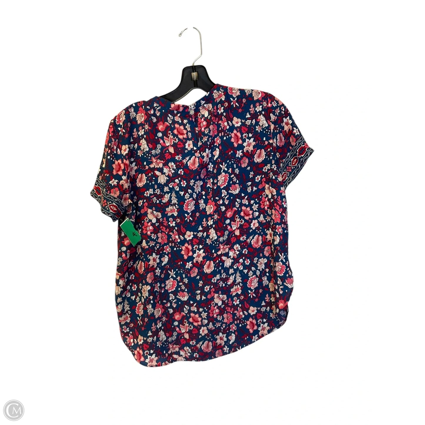 Top Short Sleeve By Loft In Blue & Red, Size: Xs