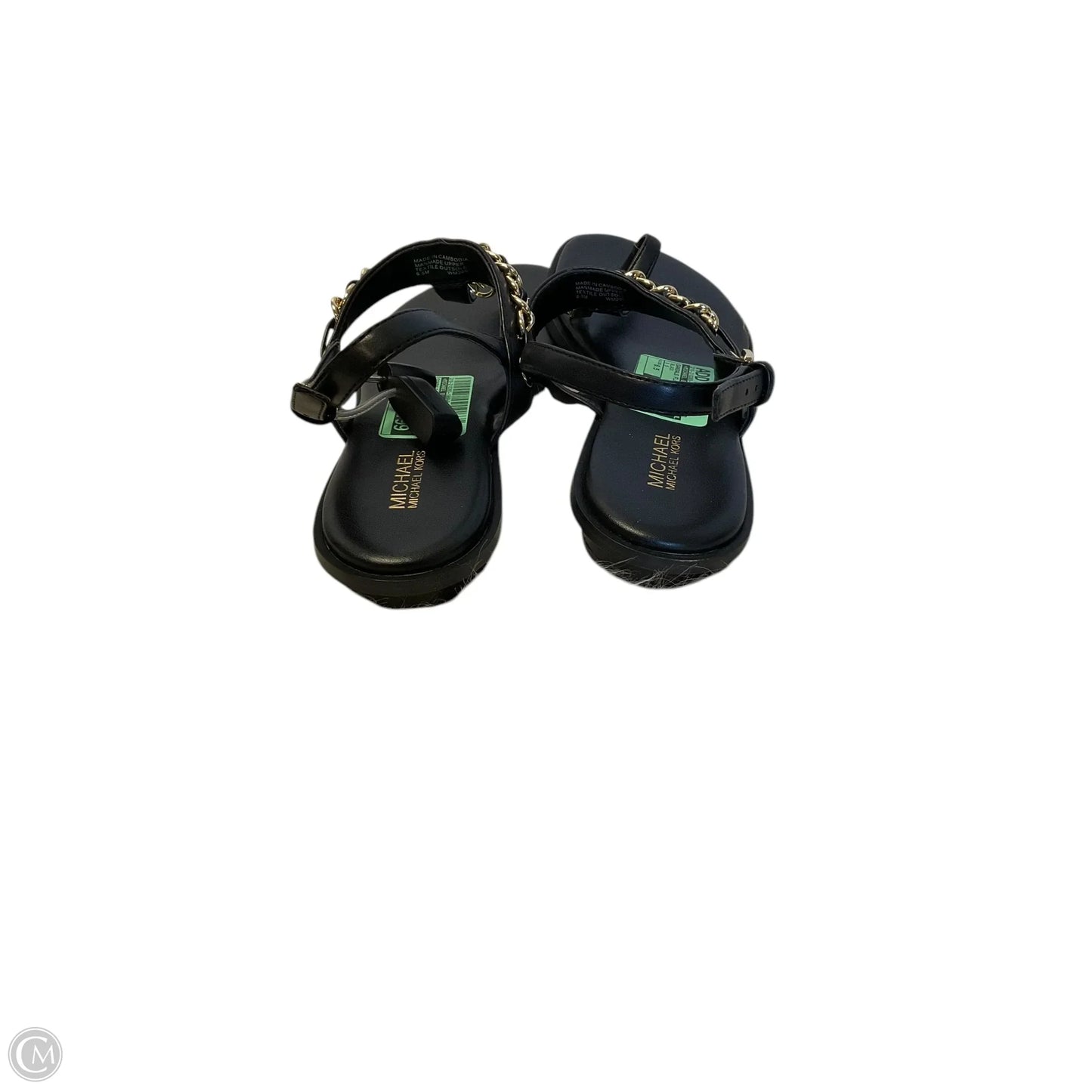 Sandals Flats By Michael By Michael Kors In Black, Size: 6.5