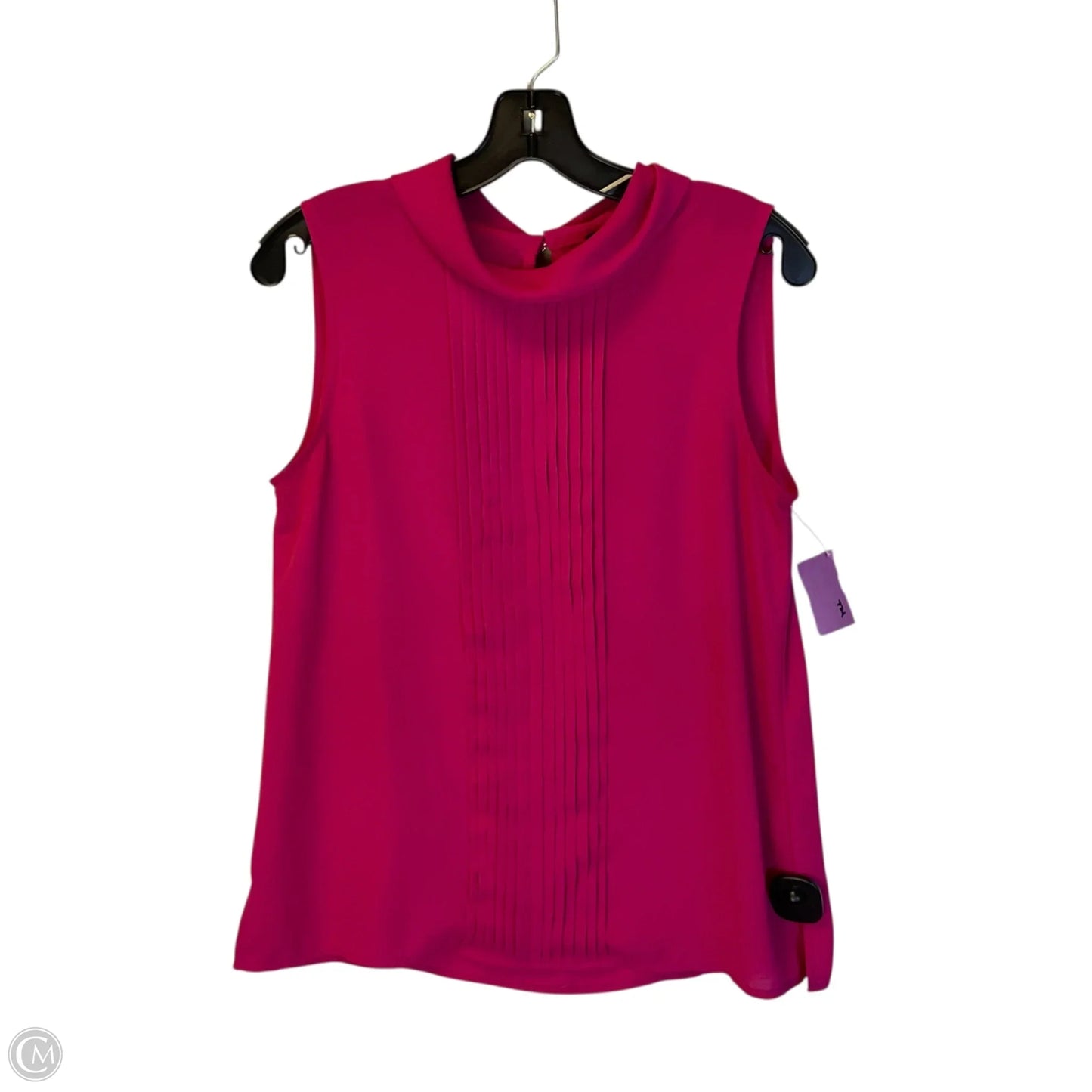Top Sleeveless Designer By Karl Lagerfeld In Pink, Size: S