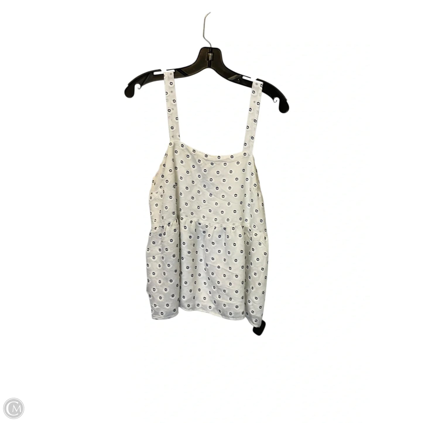 Top Sleeveless By Loft In White, Size: 8
