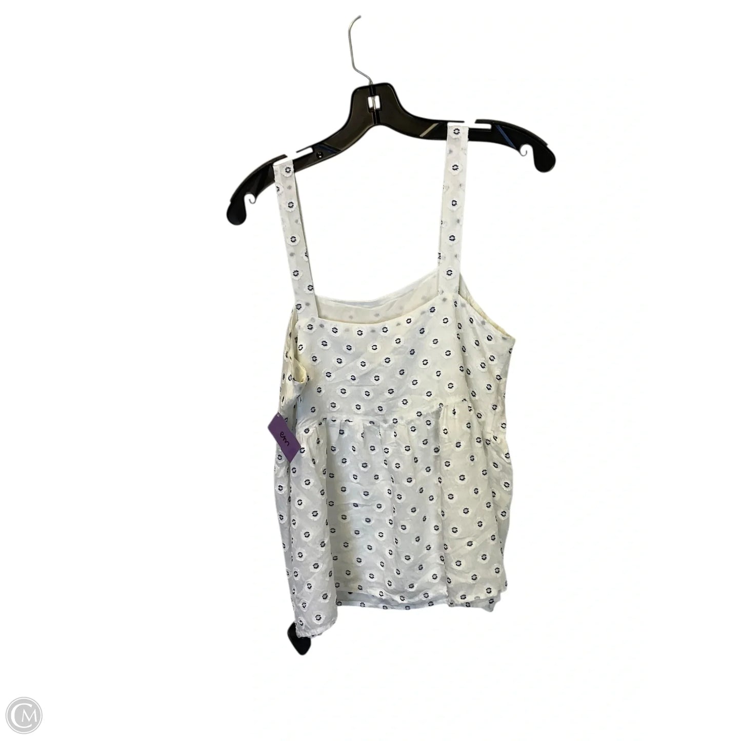 Top Sleeveless By Loft In White, Size: 8