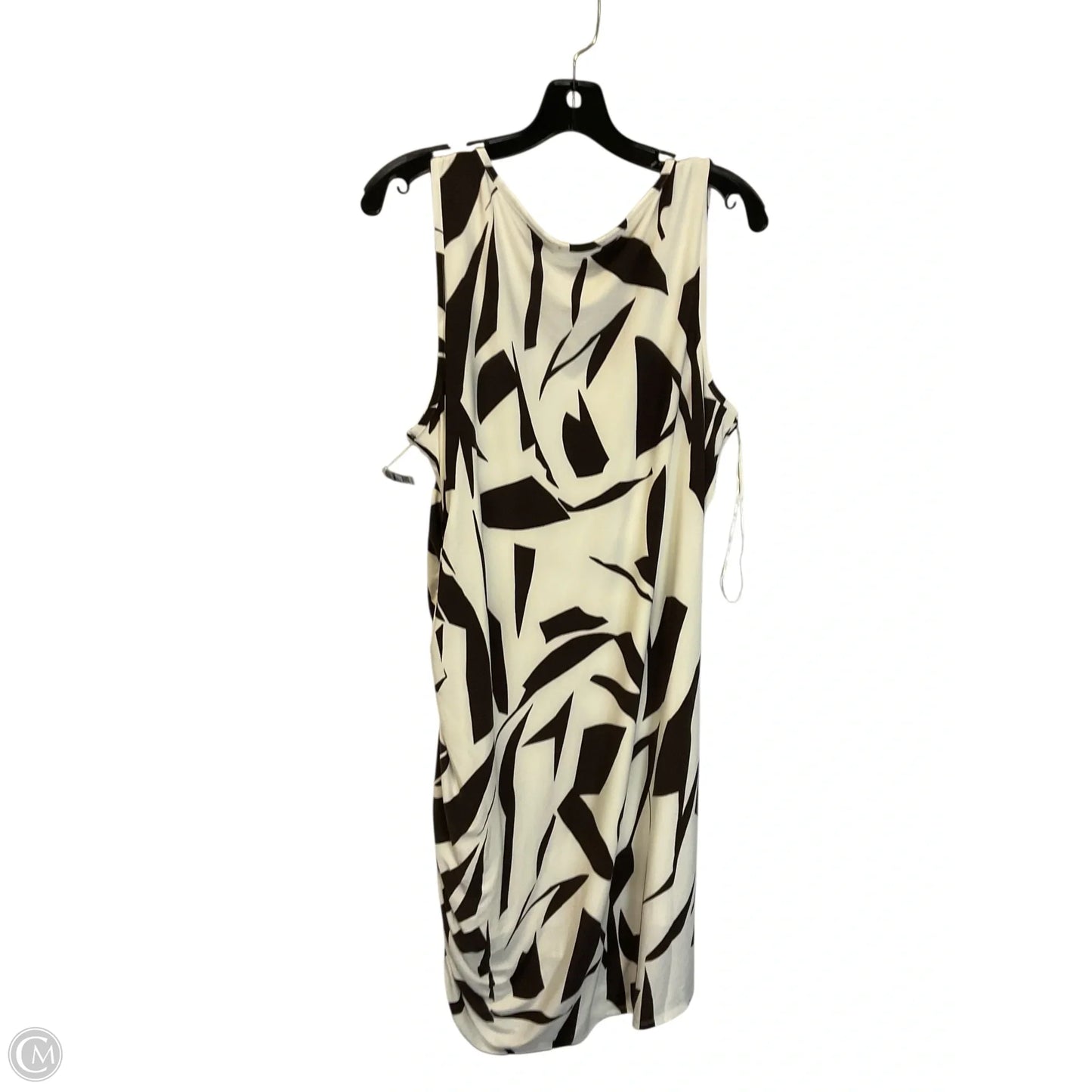 Dress Casual Short By Express In Brown & White, Size: Xl