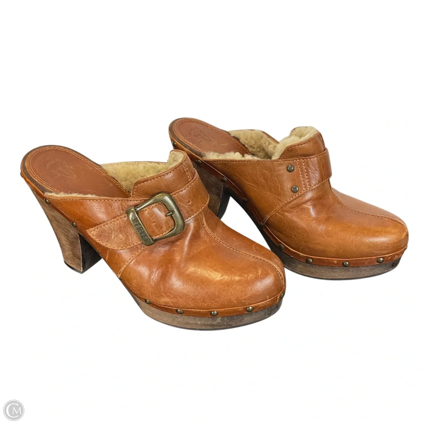 Shoes Designer By Frye In Brown, Size: 7.5