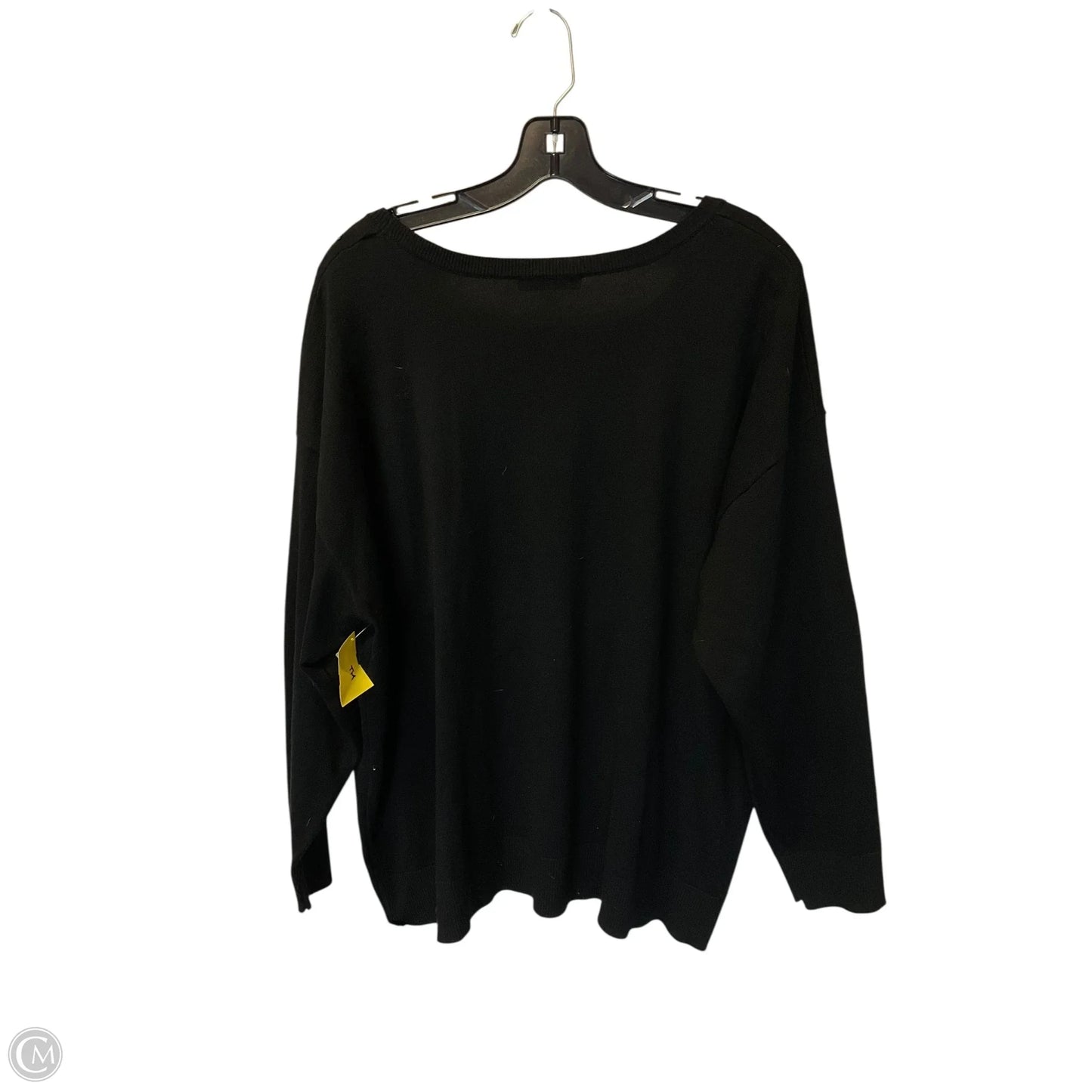 Top Long Sleeve By Cable And Gauge In Black, Size: 2x
