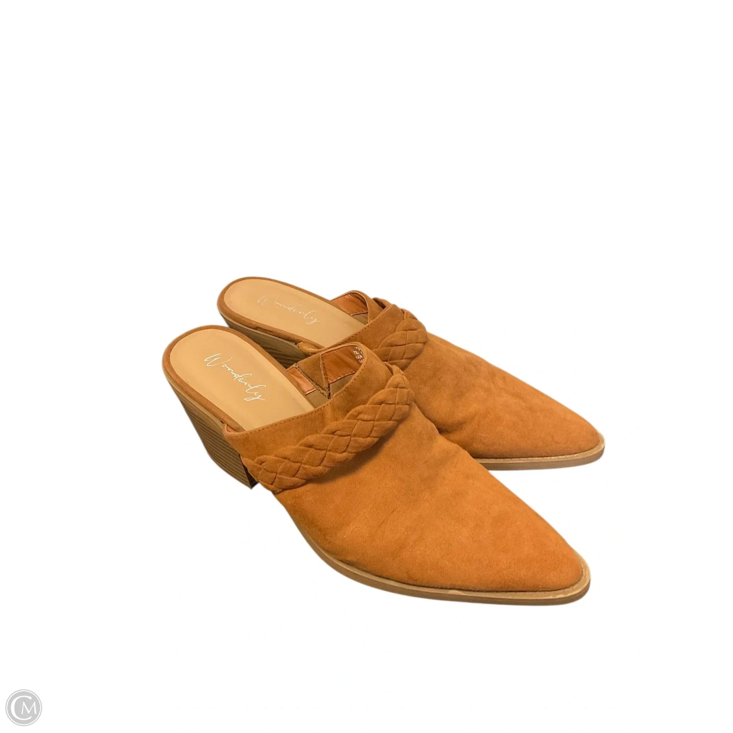 Shoes Heels Block By Wonderly In Brown, Size: 10