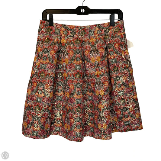 Skirt Mini & Short By Maeve In Floral Print, Size: M