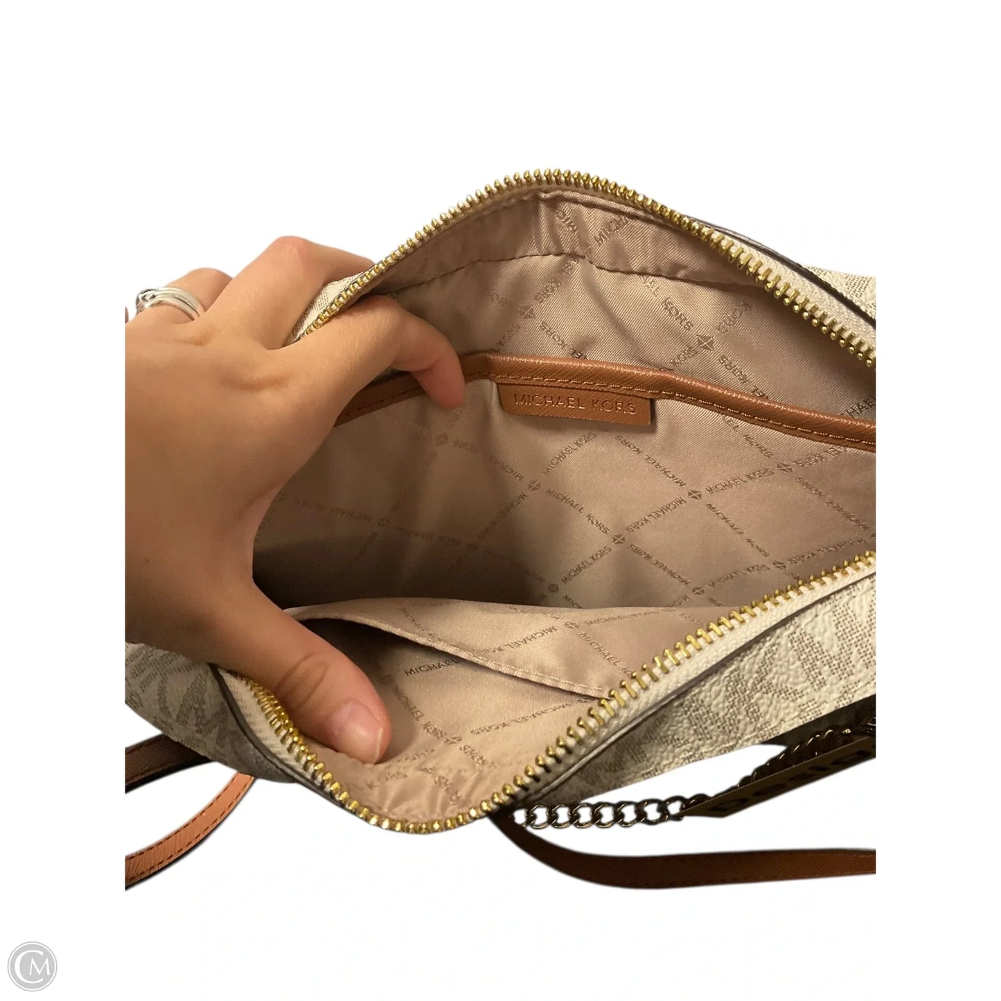 Crossbody Designer By Michael Kors, Size: Small