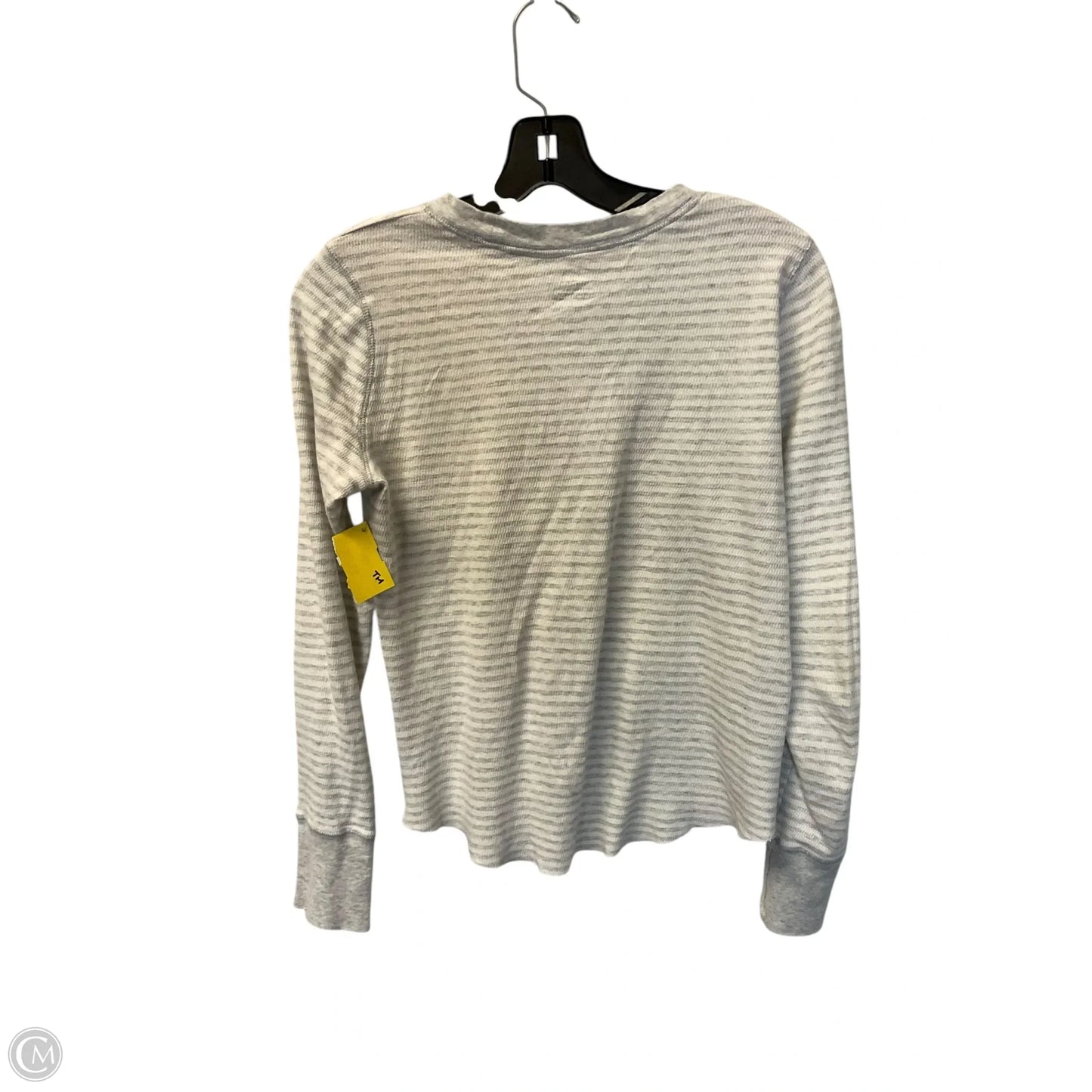 Top Long Sleeve By Aerie In Striped Pattern, Size: S