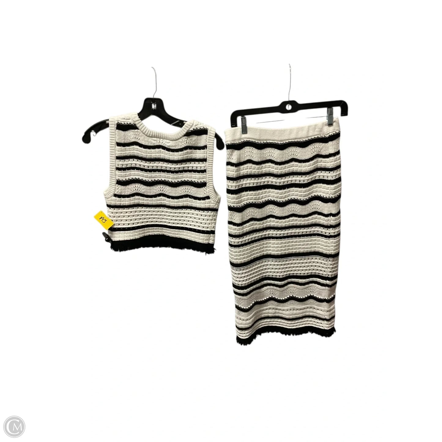 Skirt Set 2pc By House Of Harlow In Black & White, Size: S