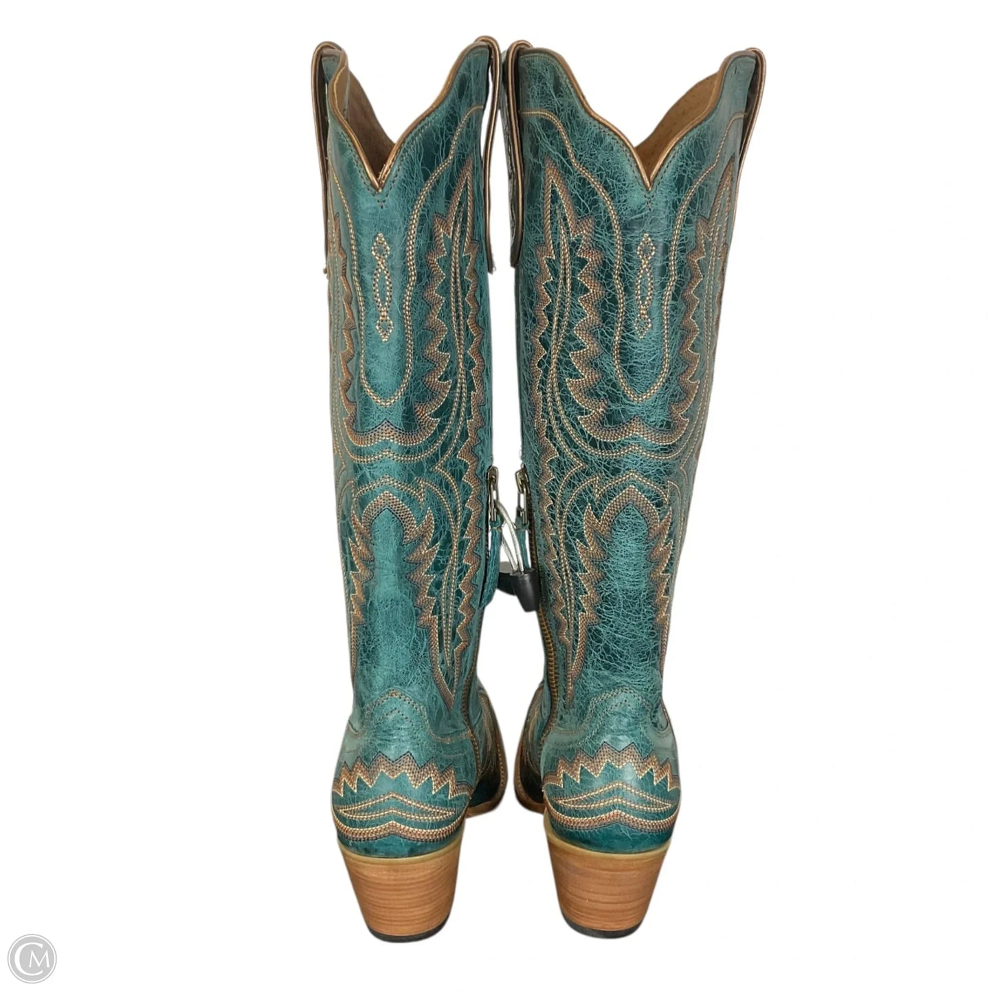 Boots Mid-calf Heels By Ariat In Teal, Size: 6