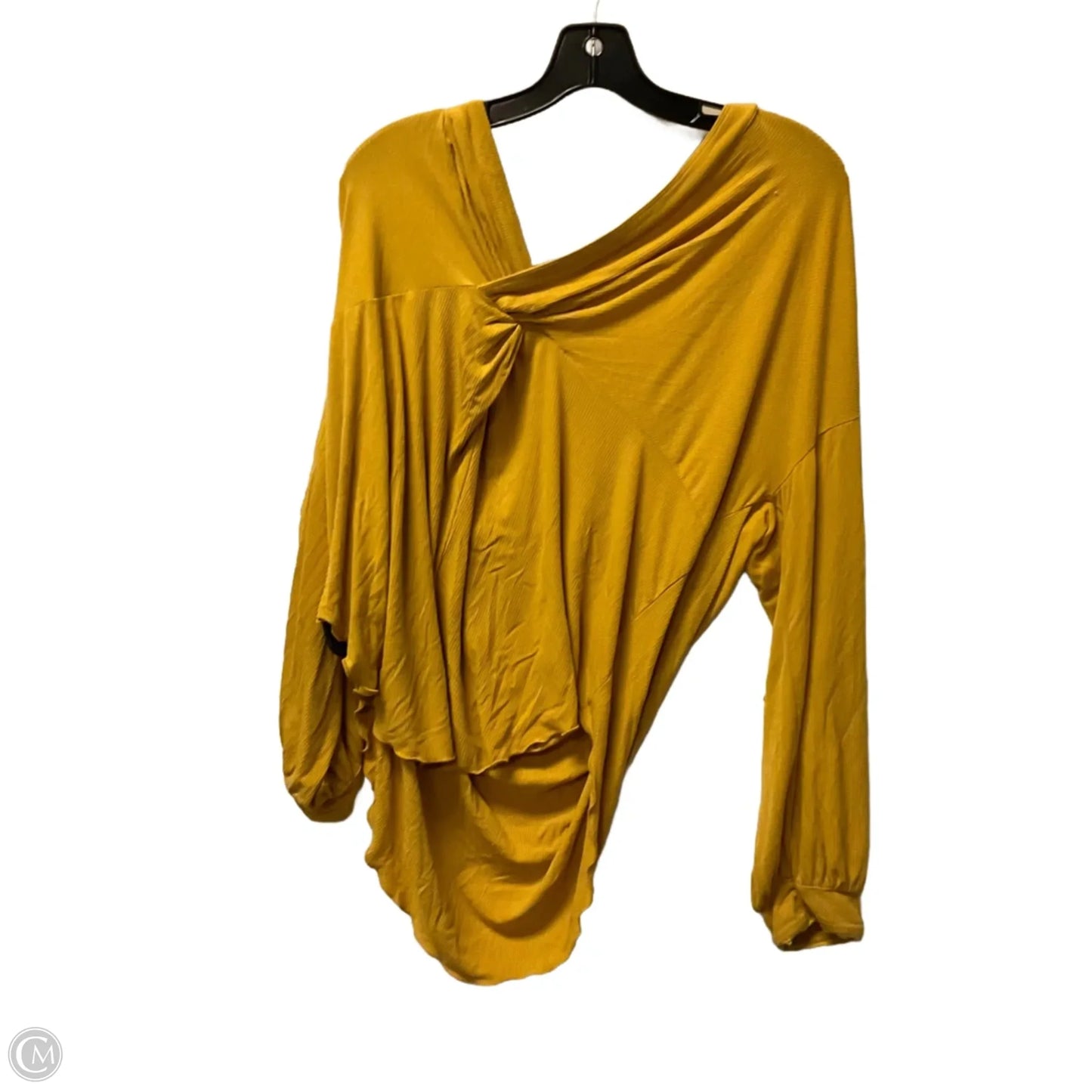 Top Long Sleeve By Free People In Yellow, Size: M