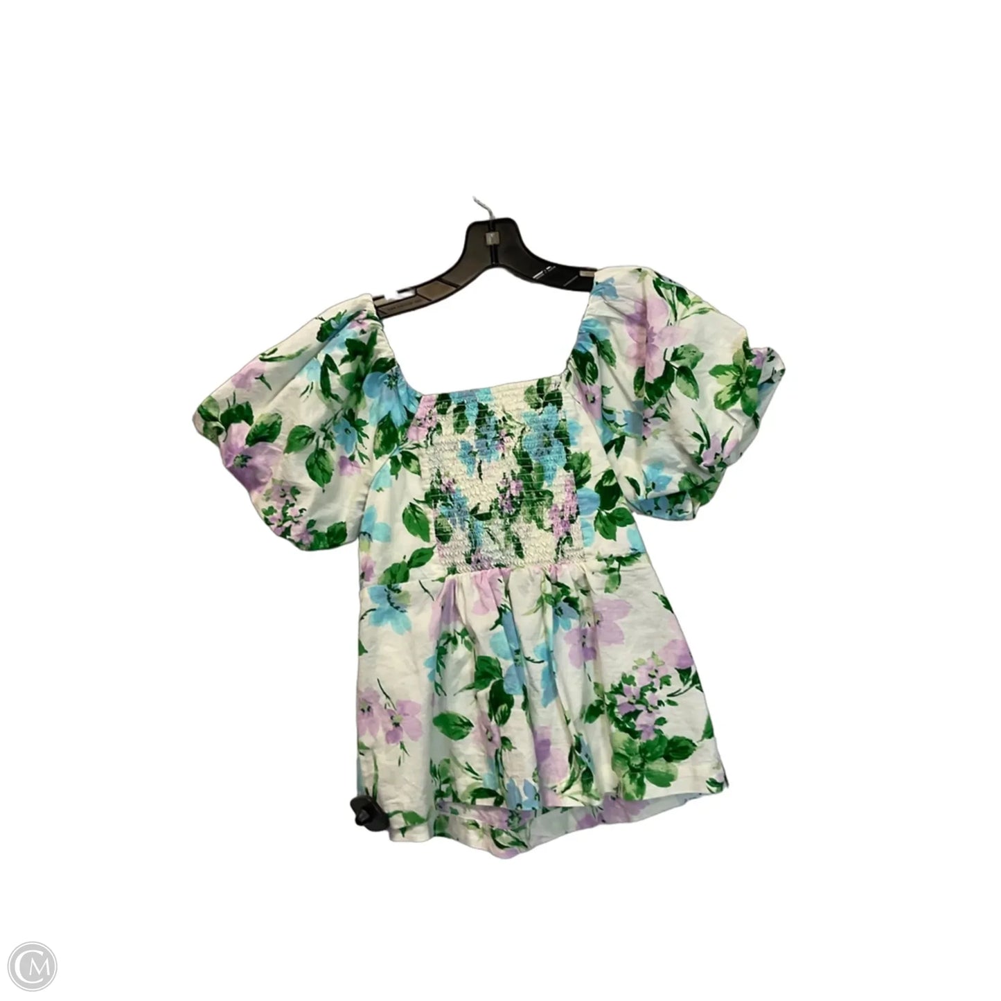 Top Short Sleeve By Old Navy In Floral Print, Size: S