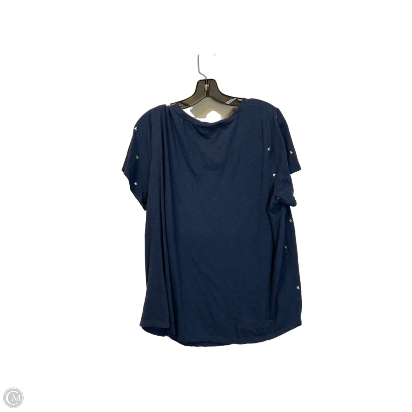 Top Short Sleeve By Lucky Brand In Blue, Size: 2x