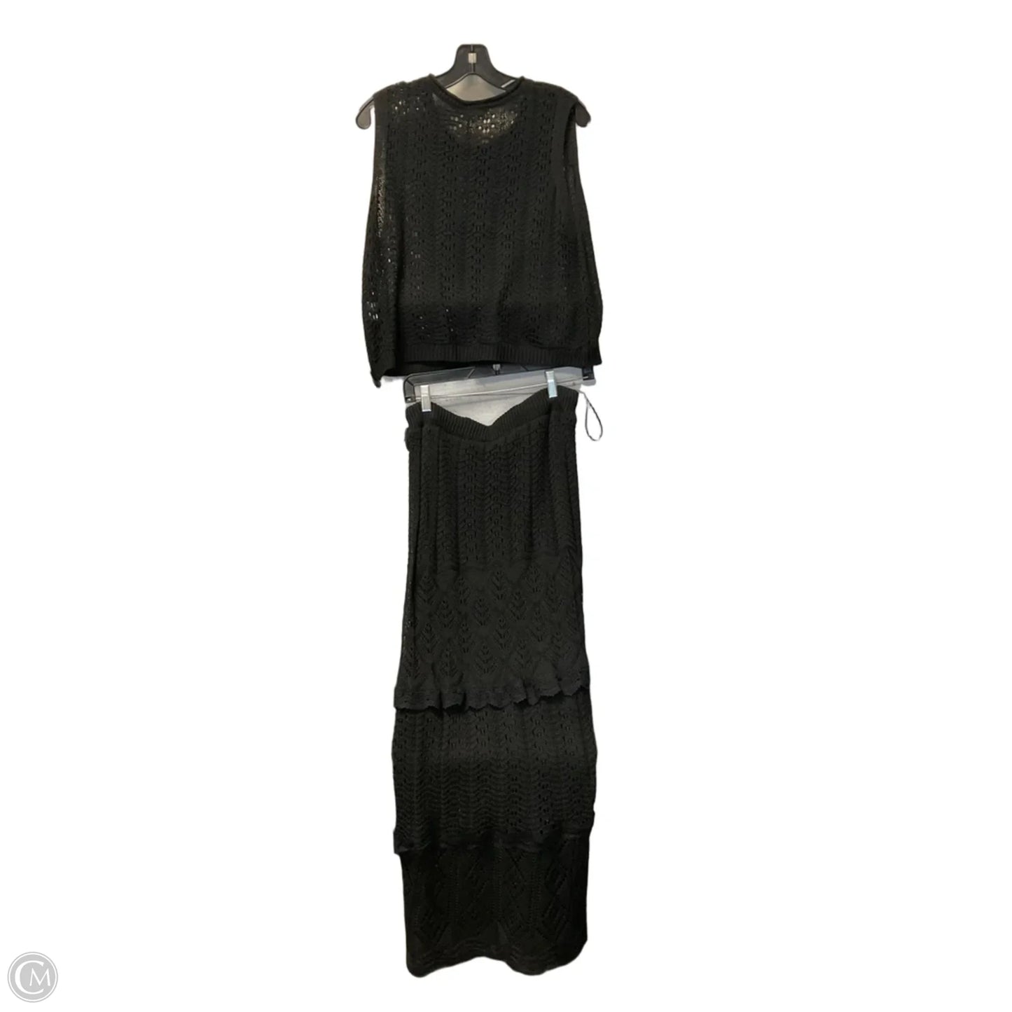 Skirt Set 2pc By Solitaire In Black, Size: L