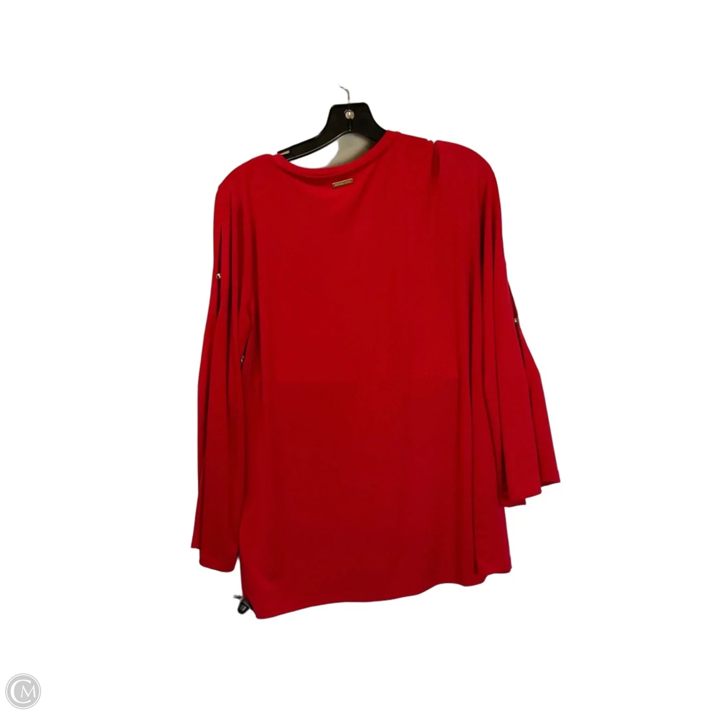 Top Long Sleeve Basic By Michael By Michael Kors In Red, Size: L