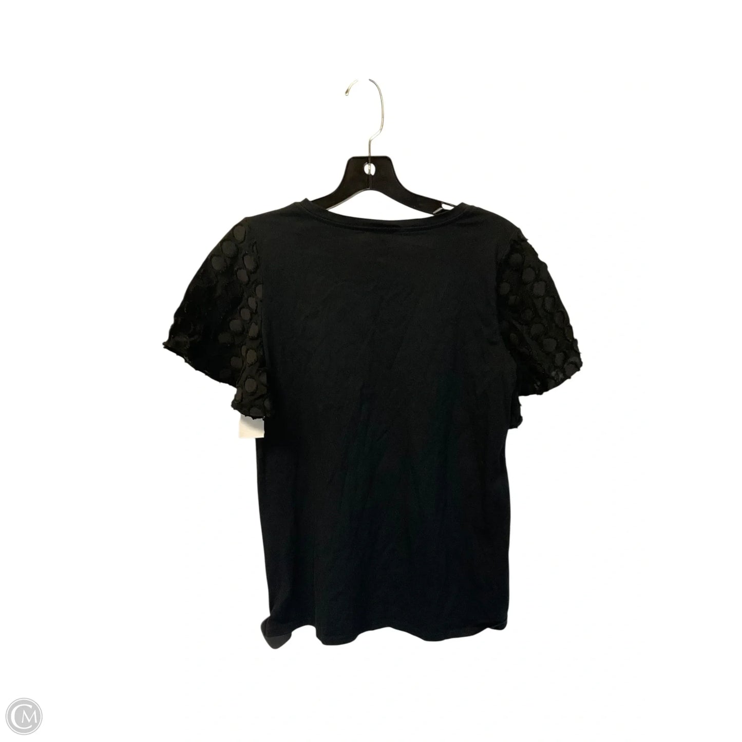 Top Short Sleeve By Ann Taylor In Black, Size: S