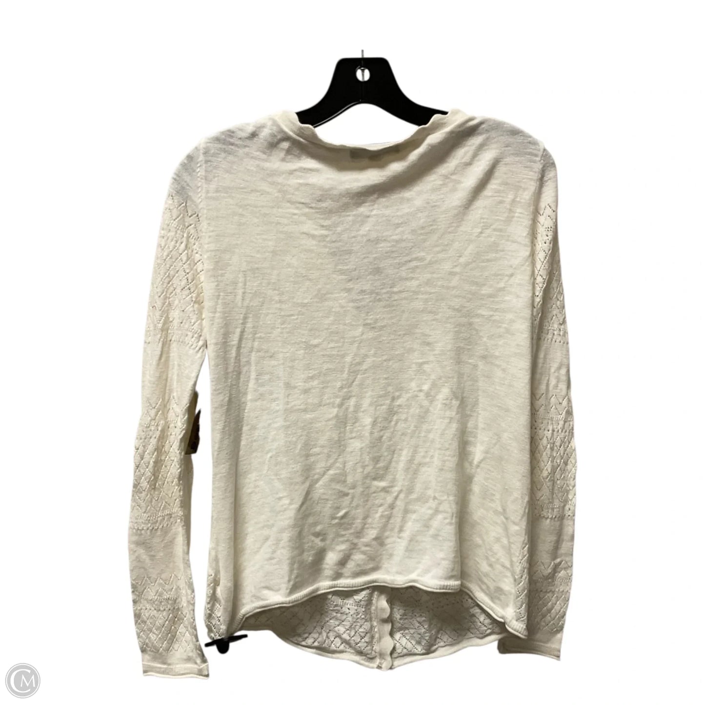 Cardigan Designer By Frye In White, Size: S