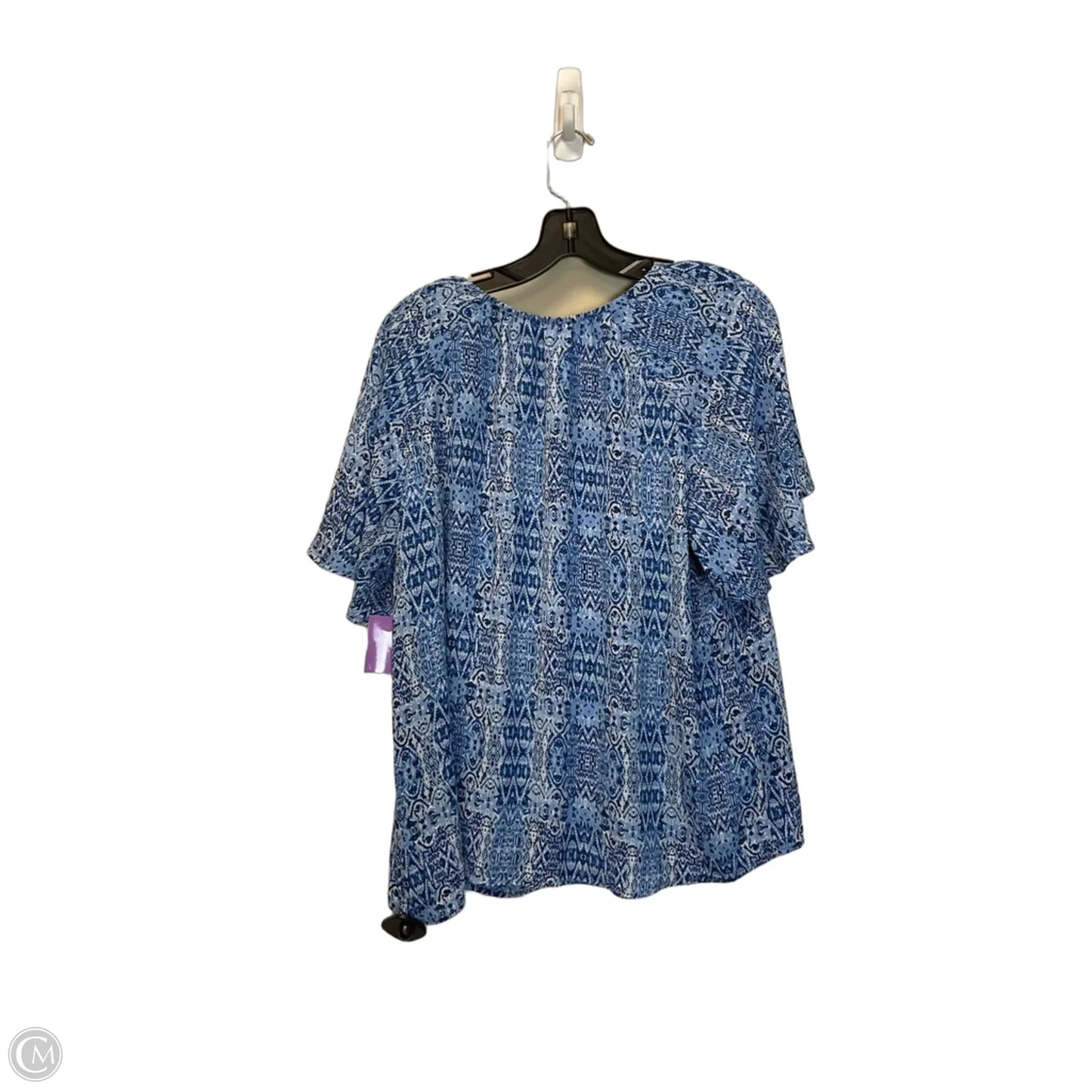Top Short Sleeve By Counterparts In Blue, Size: L