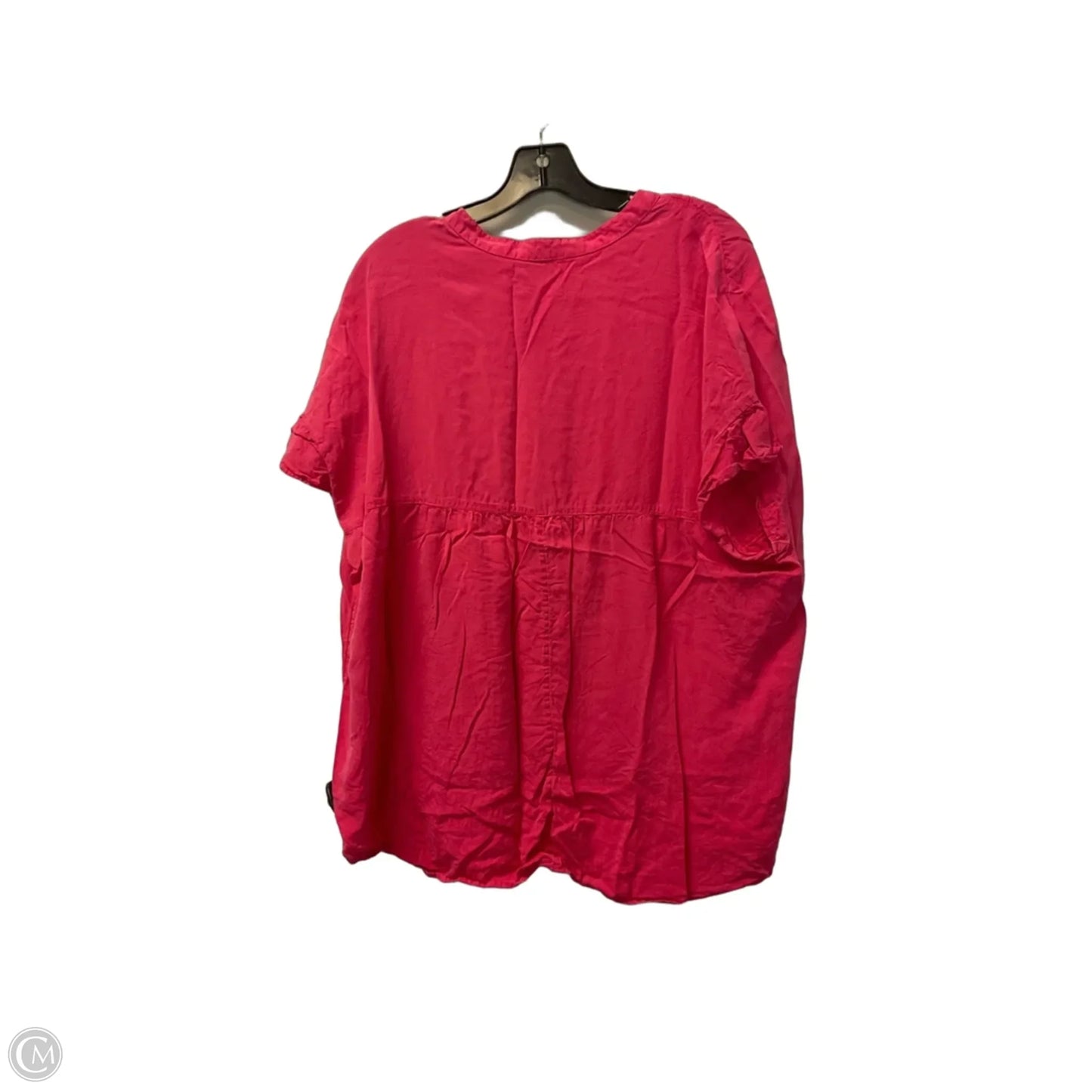 Top Short Sleeve Basic By Crown And Ivy In Pink, Size: 1x