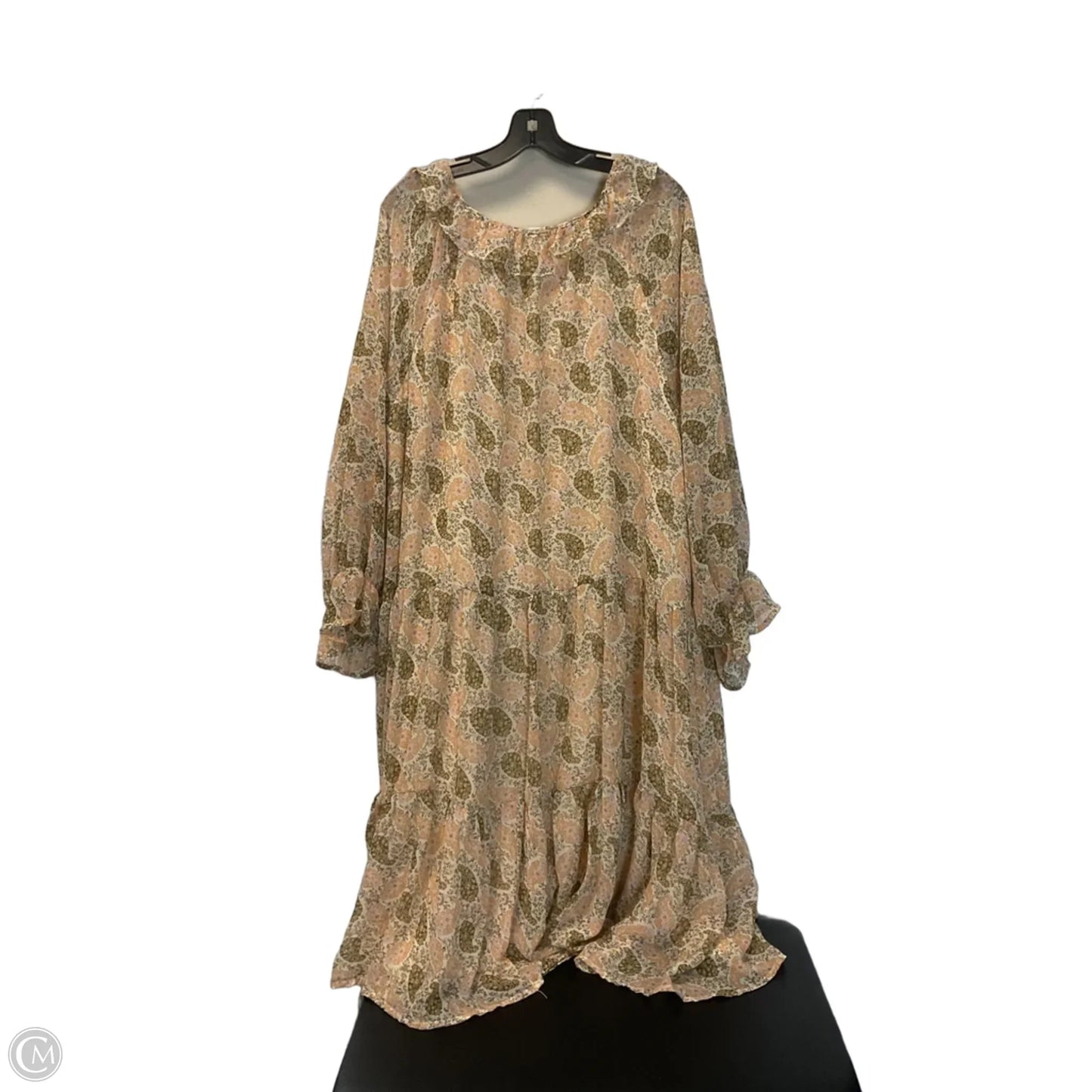Dress Casual Midi By Cmc In Floral Print, Size: 1x