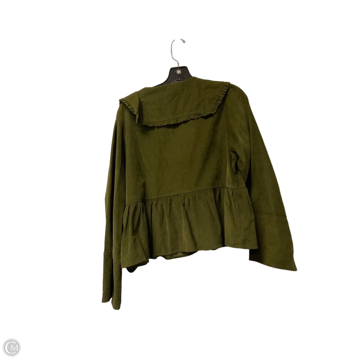Top Long Sleeve By American Eagle In Green, Size: L