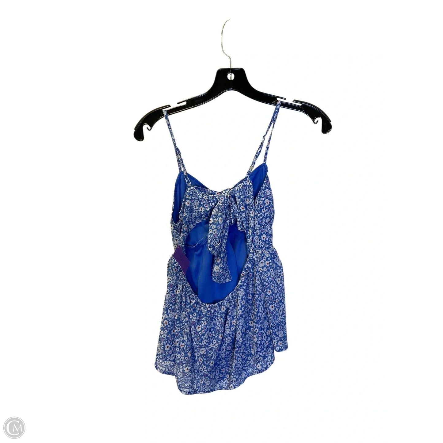 Top Sleeveless By Japna In Blue & White, Size: S