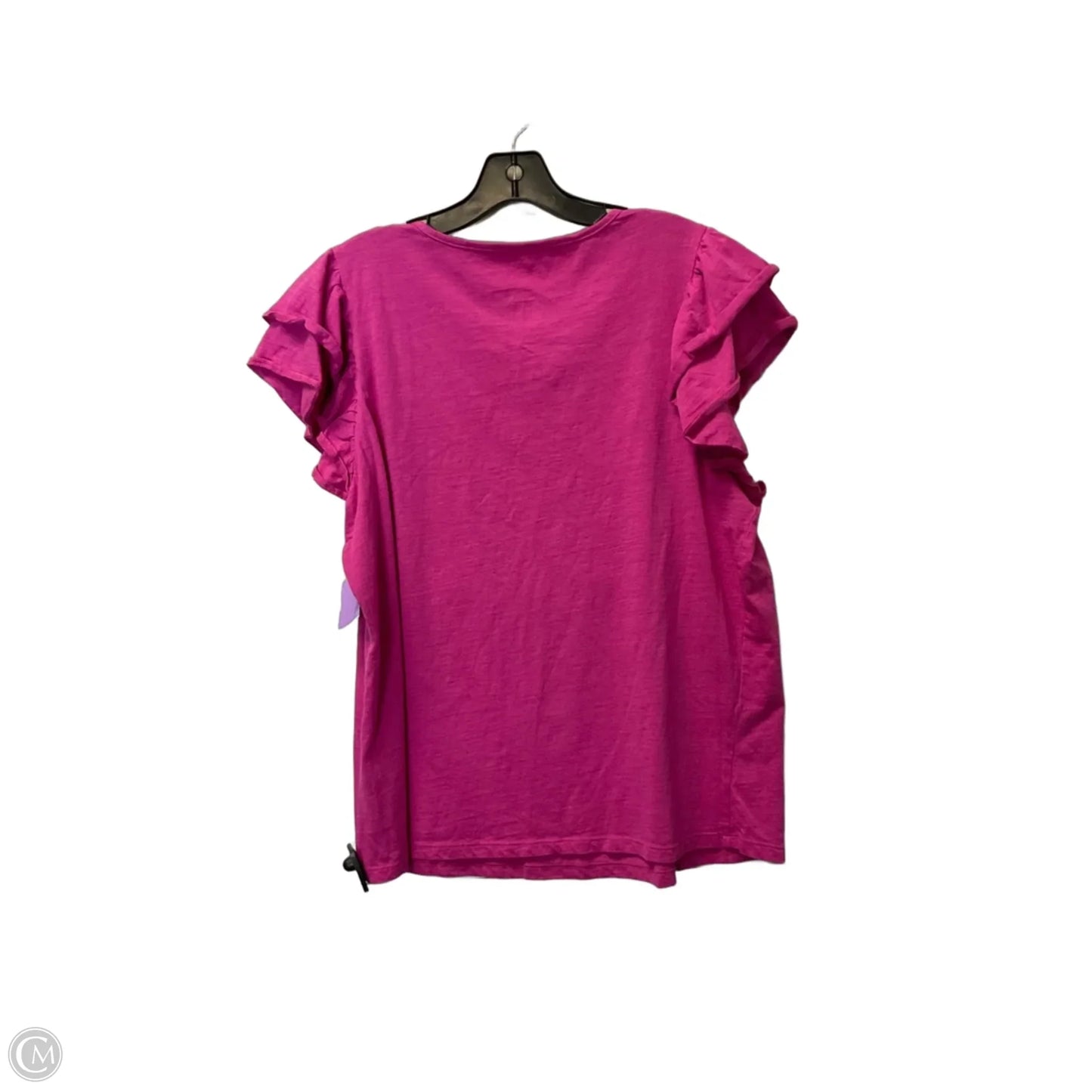 Top Short Sleeve By St Johns Bay In Pink, Size: Xl