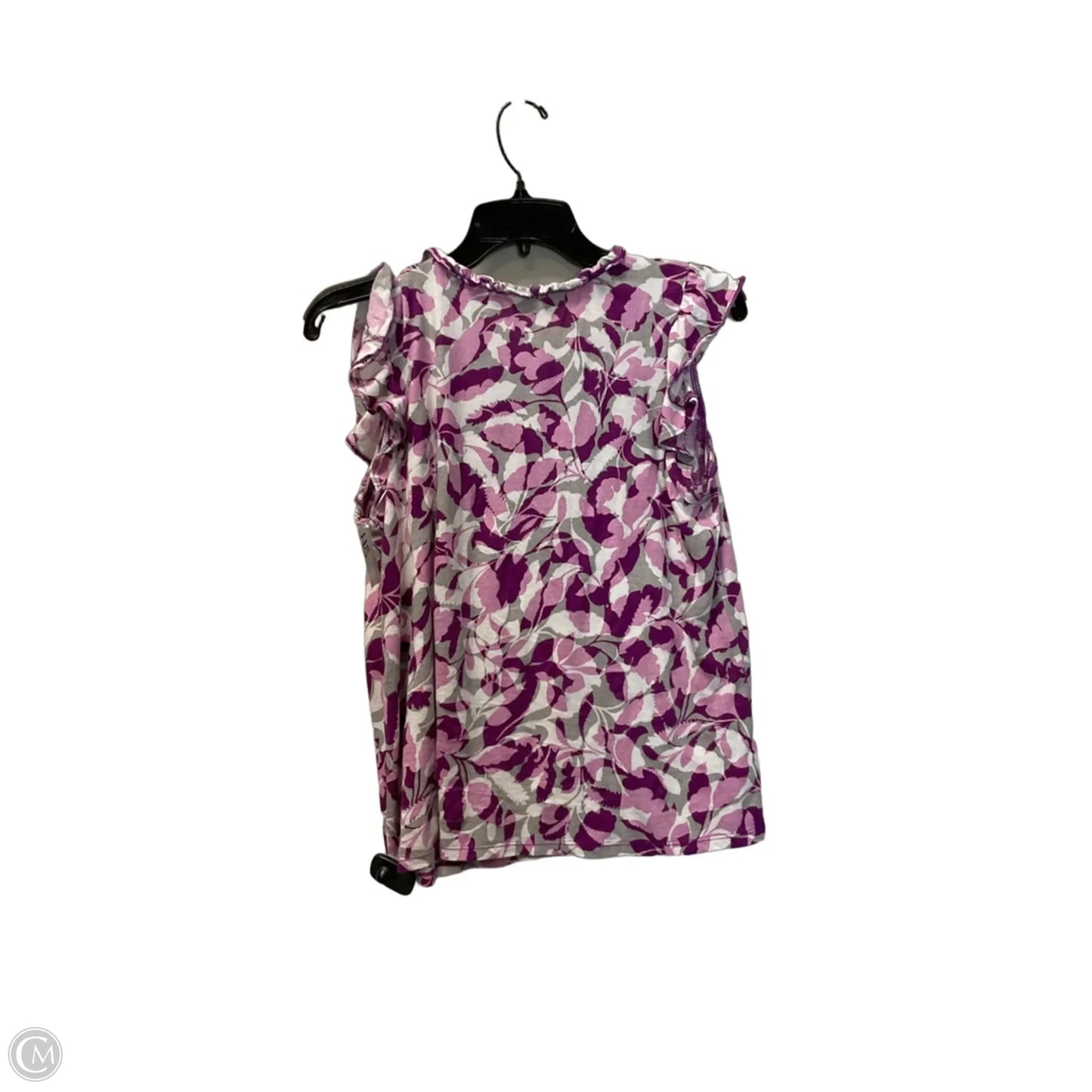 Top Sleeveless By Loft In Purple, Size: S