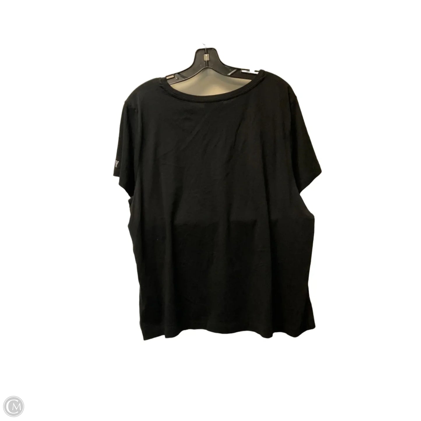 Top Short Sleeve By Dkny In Black, Size: 1x