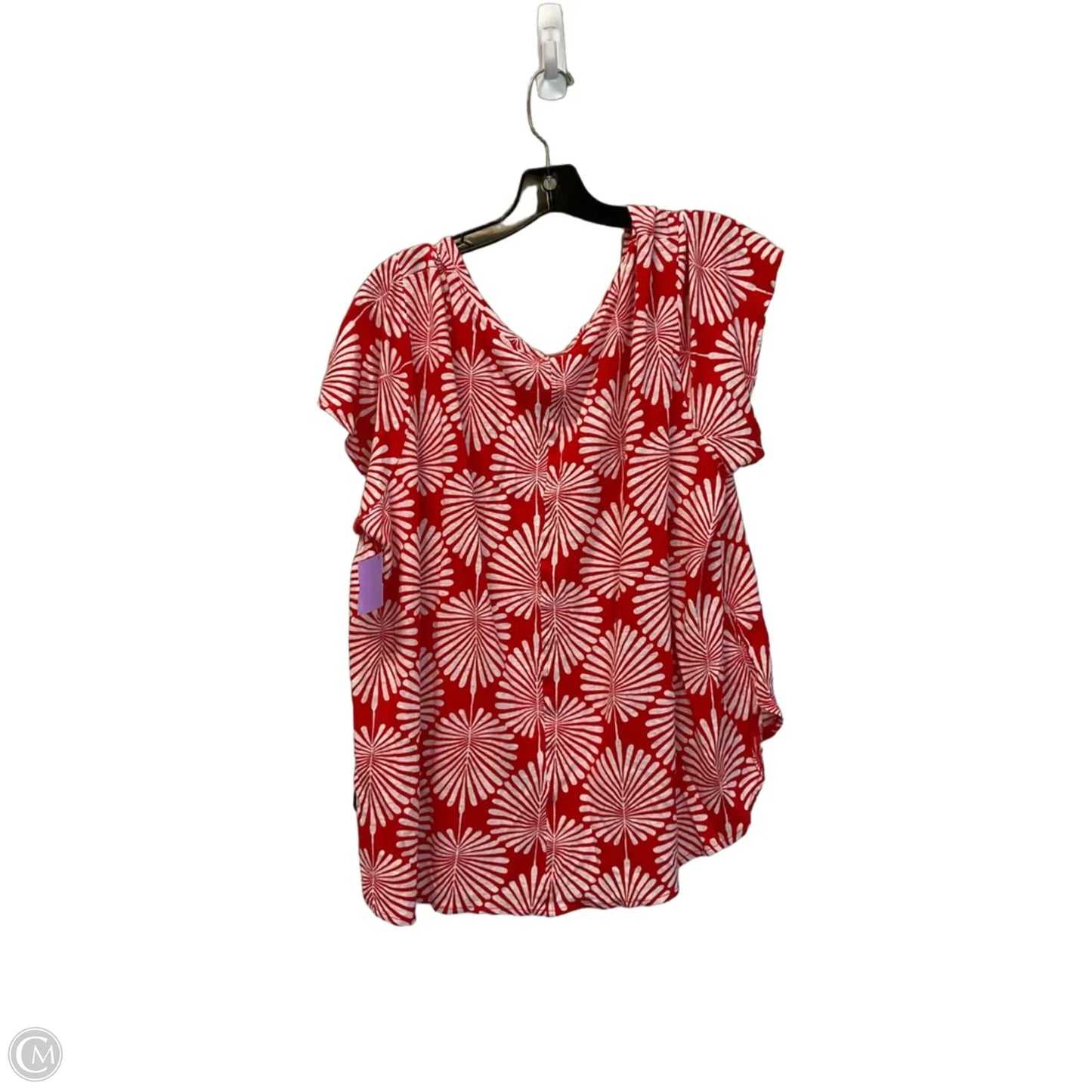 Top Short Sleeve Basic By Joie In Red, Size: 3x