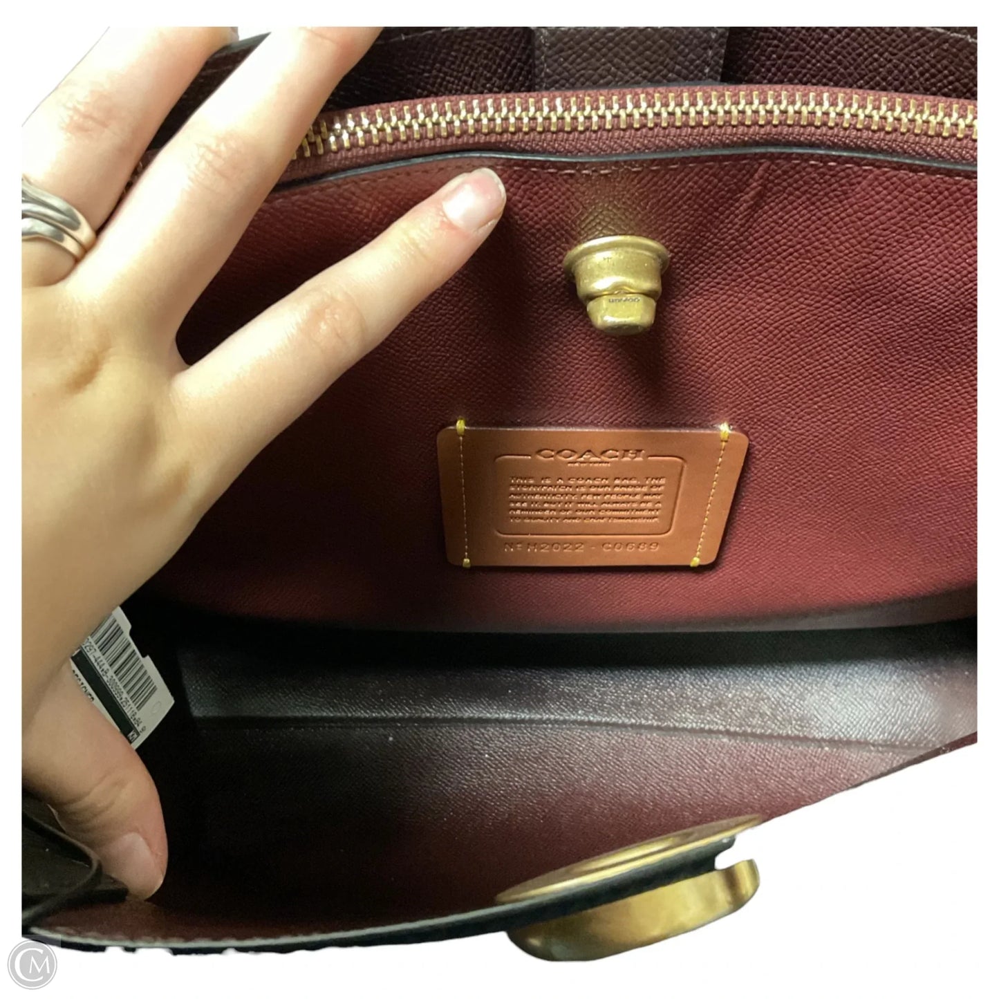 Handbag Designer By Coach, Size: Large