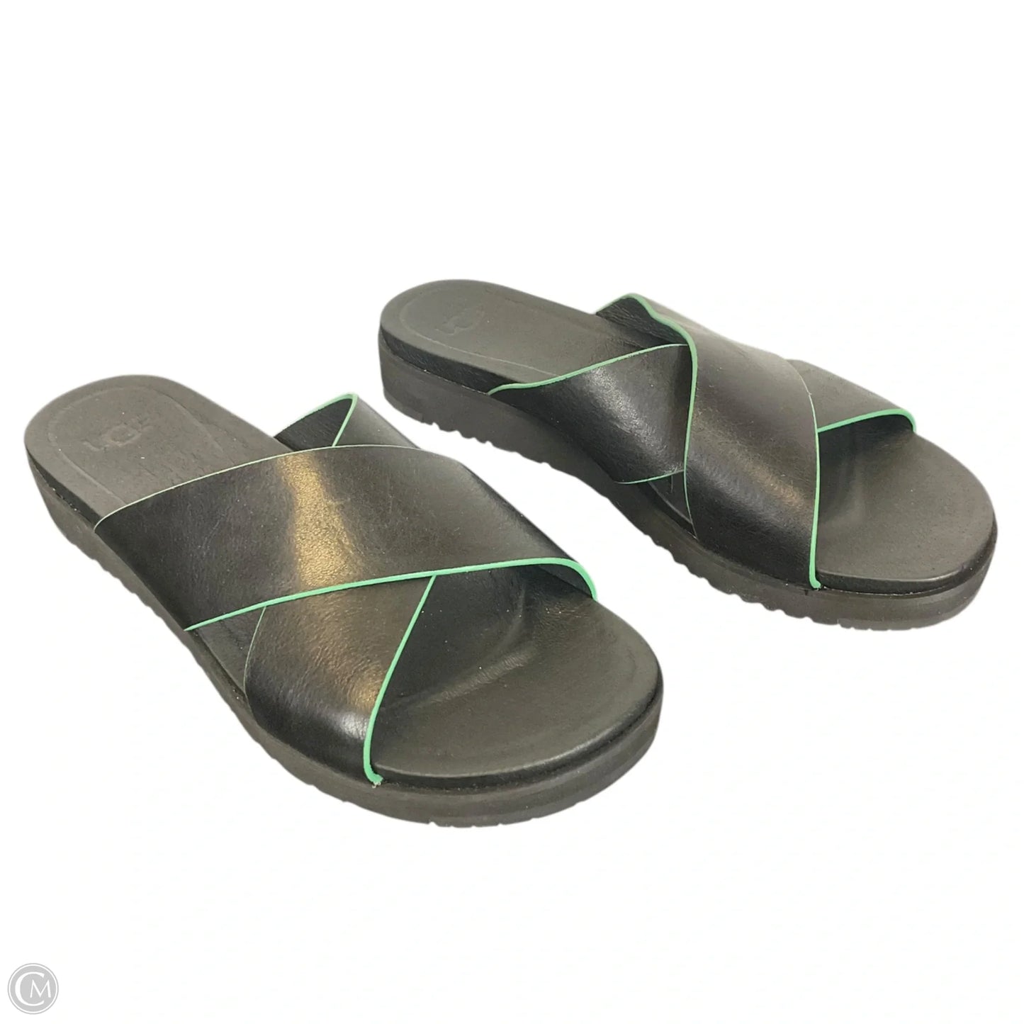 Sandals Designer By Ugg In Black, Size: 7